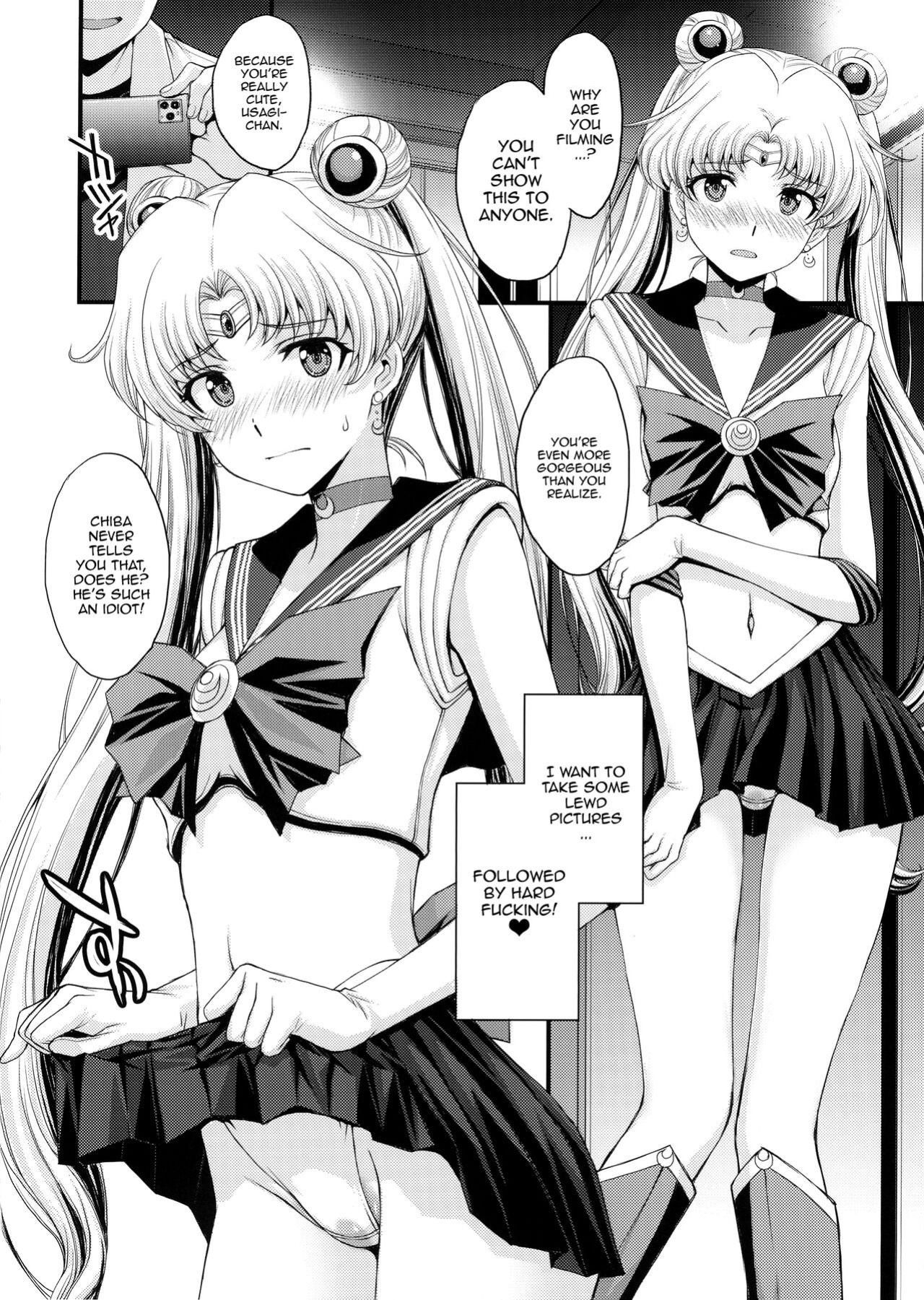 [Secret Society M (Kitahara Aki)] Usagi no Junjou! Chin Make Bishoujo Senshi! / As Innocent as a Bunny! The Pretty Guardian Loses to the Dick!