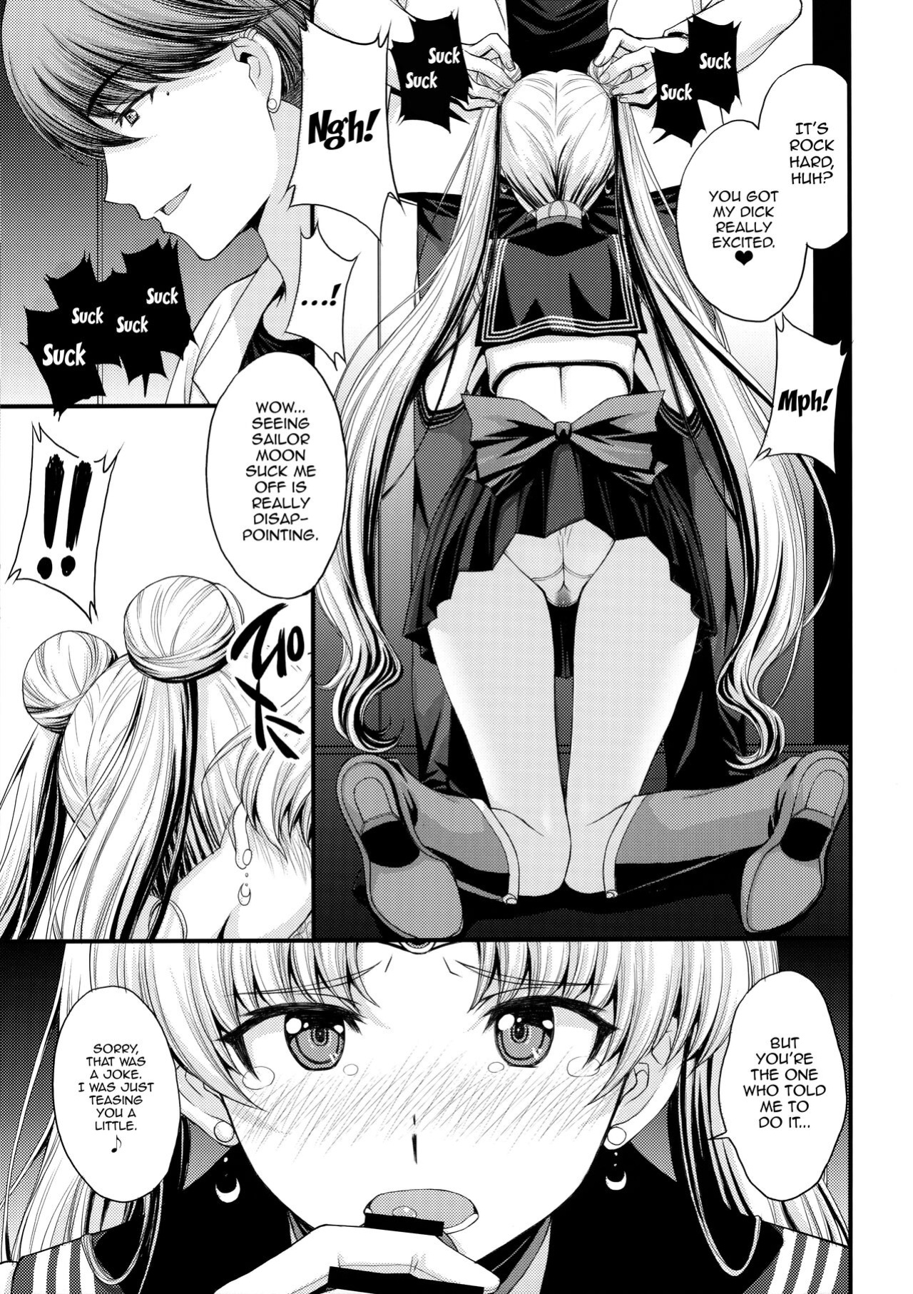 [Secret Society M (Kitahara Aki)] Usagi no Junjou! Chin Make Bishoujo Senshi! / As Innocent as a Bunny! The Pretty Guardian Loses to the Dick!