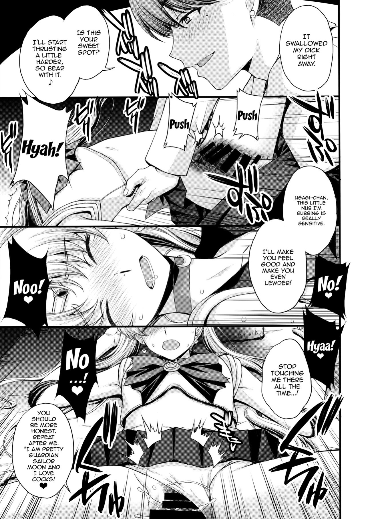[Secret Society M (Kitahara Aki)] Usagi no Junjou! Chin Make Bishoujo Senshi! / As Innocent as a Bunny! The Pretty Guardian Loses to the Dick!