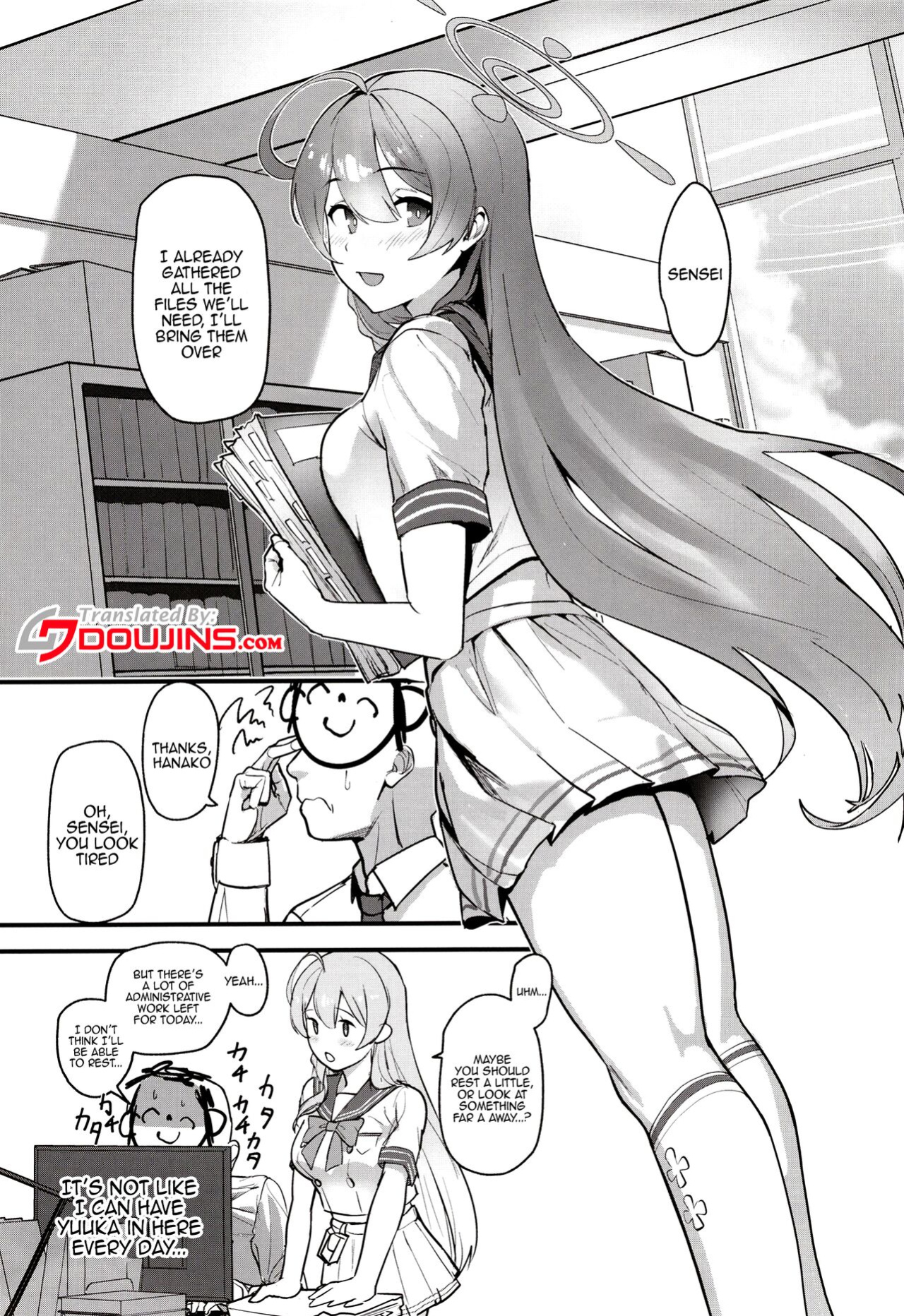 [Yoridori Midori (Kiiro Hakushiro)] Aiyoku wa muyoku ni ni tari / Lust is Next to Selflessness (Blue Archive)