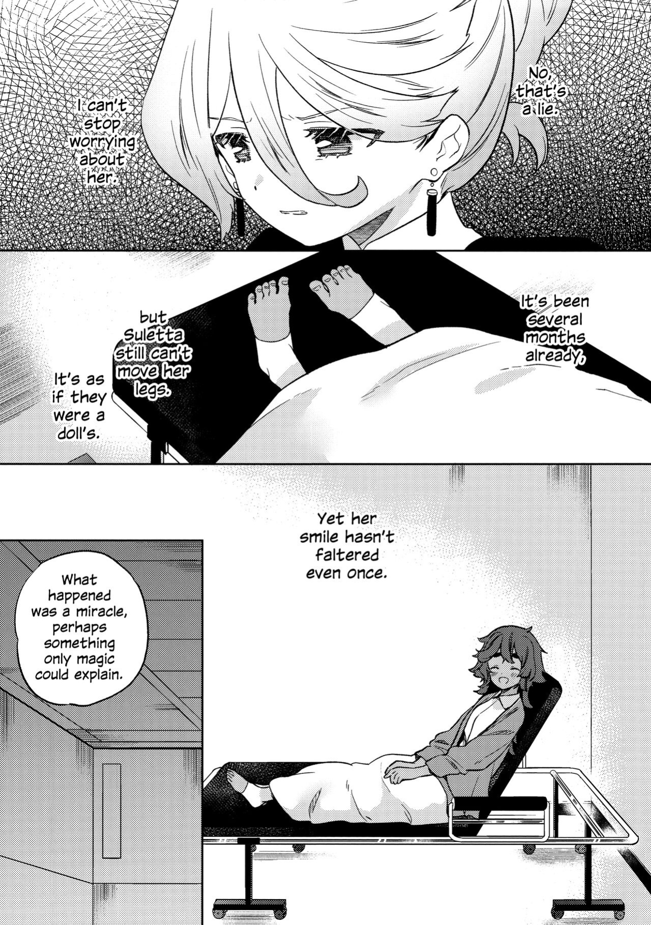 (C102) [Gutsutoma (Tachi)] Kienai Ato, Egao No Riyuu, Onaka Ga Suite. | Scars That Never Fade, The Reason Behind Her Smile, Now I Am Hungry. (Mobile Suit Gundam: The Witch from Mercury)