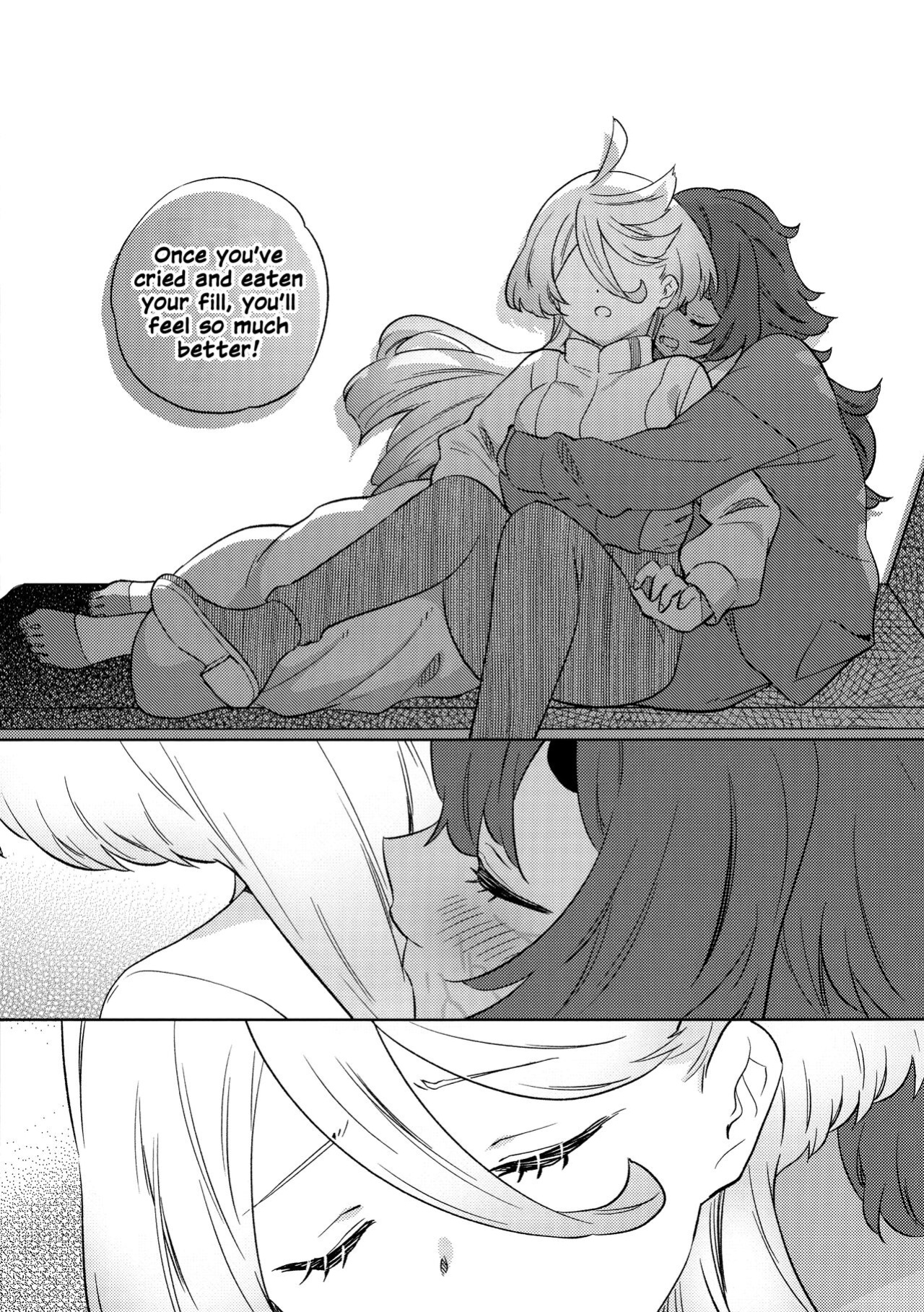 (C102) [Gutsutoma (Tachi)] Kienai Ato, Egao No Riyuu, Onaka Ga Suite. | Scars That Never Fade, The Reason Behind Her Smile, Now I Am Hungry. (Mobile Suit Gundam: The Witch from Mercury)