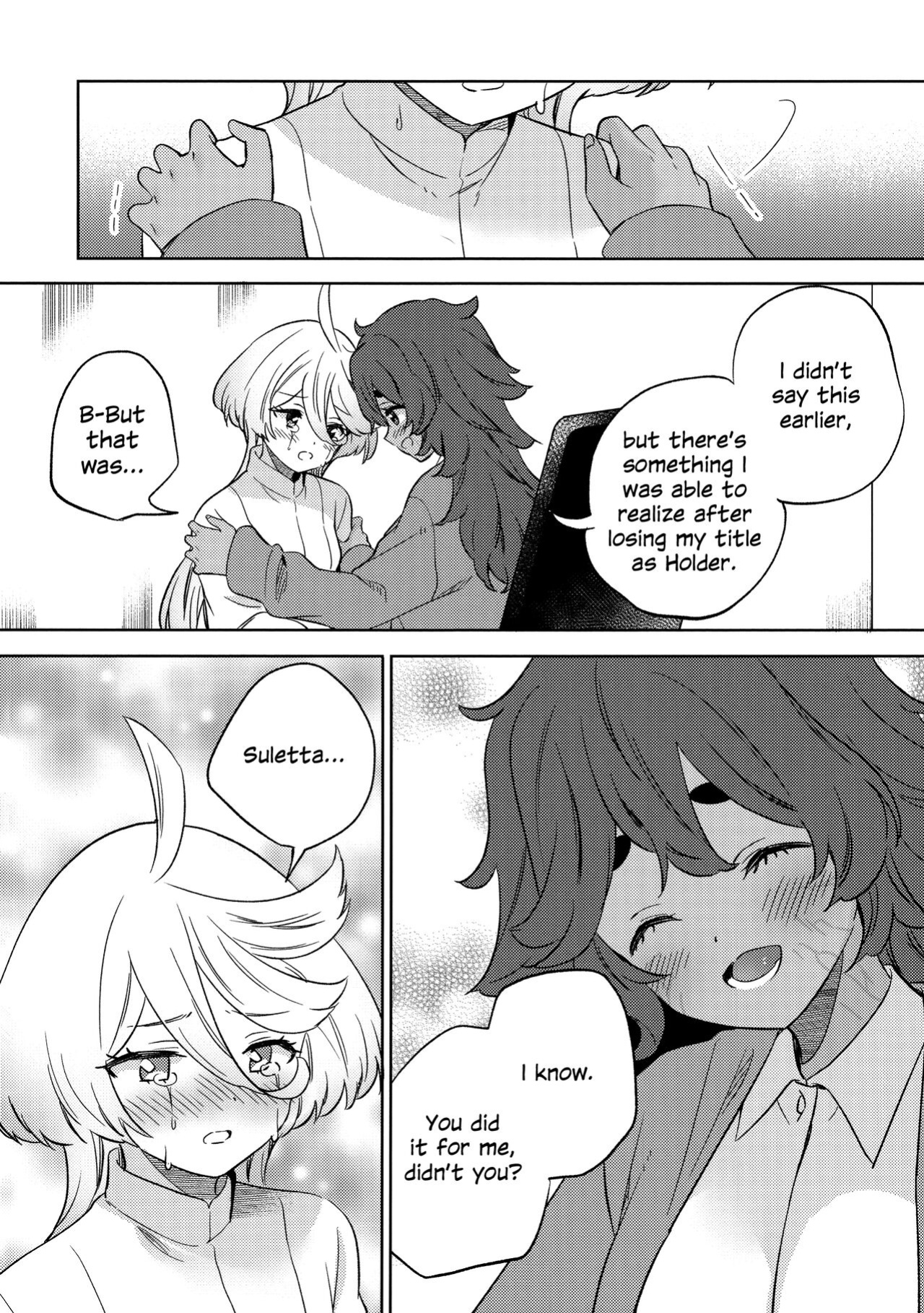 (C102) [Gutsutoma (Tachi)] Kienai Ato, Egao No Riyuu, Onaka Ga Suite. | Scars That Never Fade, The Reason Behind Her Smile, Now I Am Hungry. (Mobile Suit Gundam: The Witch from Mercury)