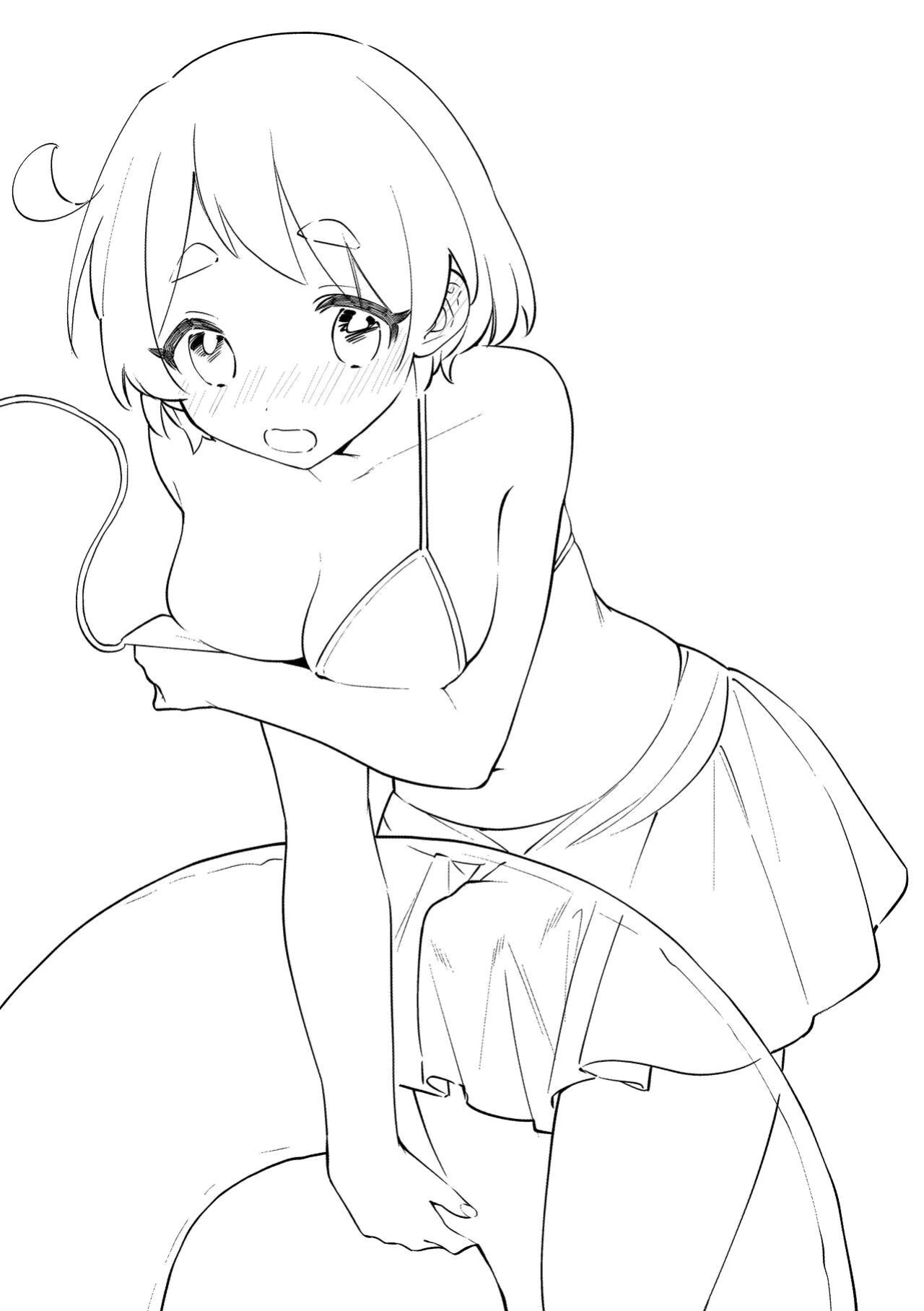 [Toketa Ice no Futa no Ura (Sakuraba Rokusuke)] Futanari Kanojo no Mizugi ni Komara Sareru Kai | A Time My Futanari Girlfriend's Swimsuit Tormented Me [A Cool Person]