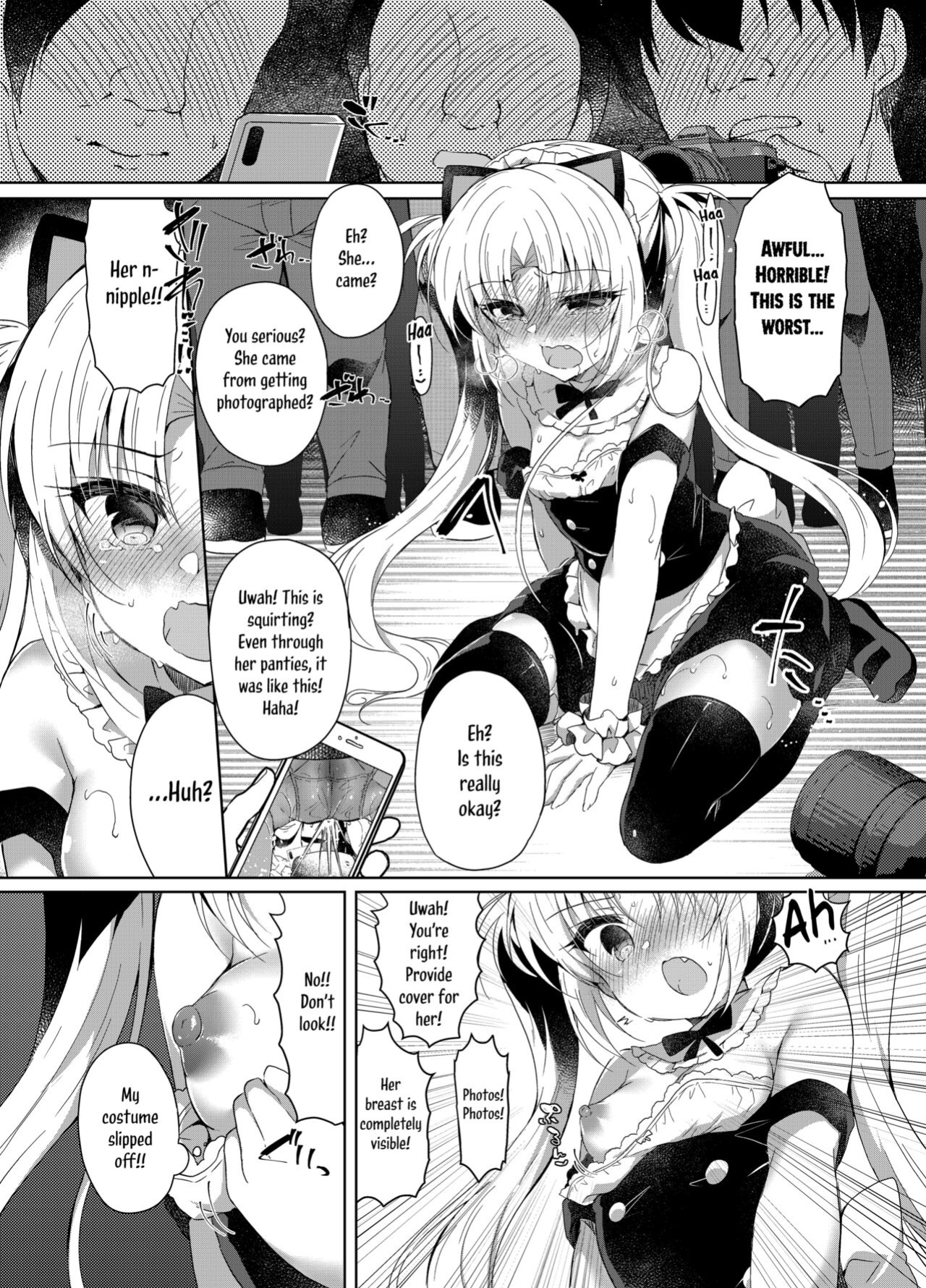 [Lonely Church (Suzunone Rena)] Namaiki Mesugaki ni Cosplay Shikan de Saimin Seisai | A Sassy Female Brat Hypnotized and Punished with Cosplay Voyeurism