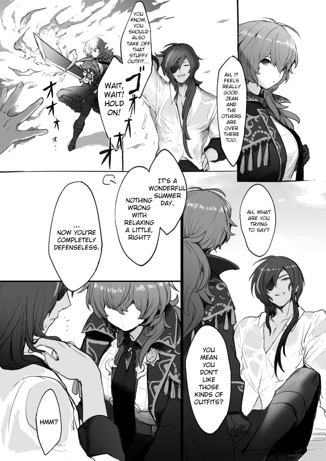 [Nuru] Nakayoshi Kaeya & Diluc Wa Chapter 1 (Genshin Impact)