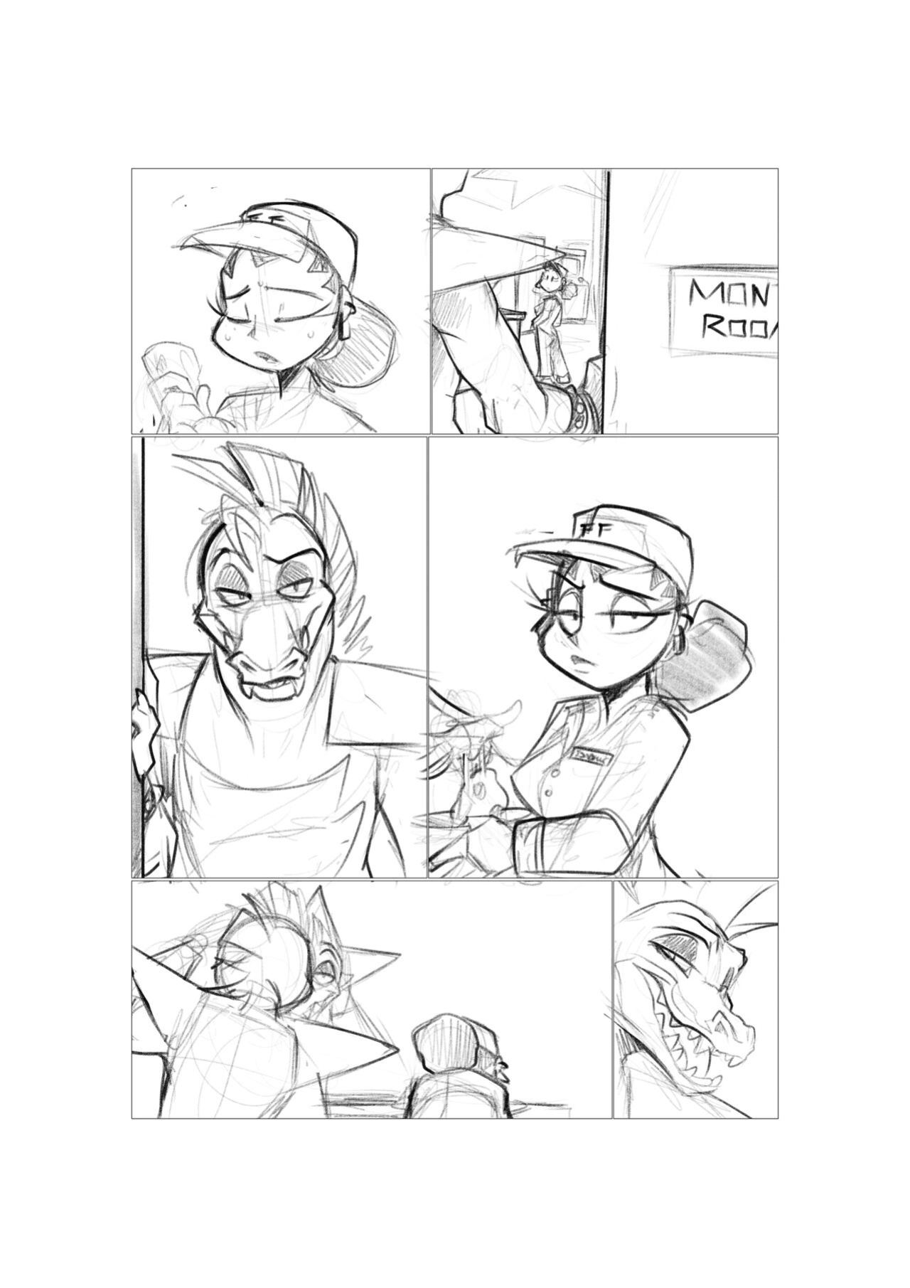 [Kayla-na/Mel-the-hybrid/Ebonychimera] Unnamed Monty Comic