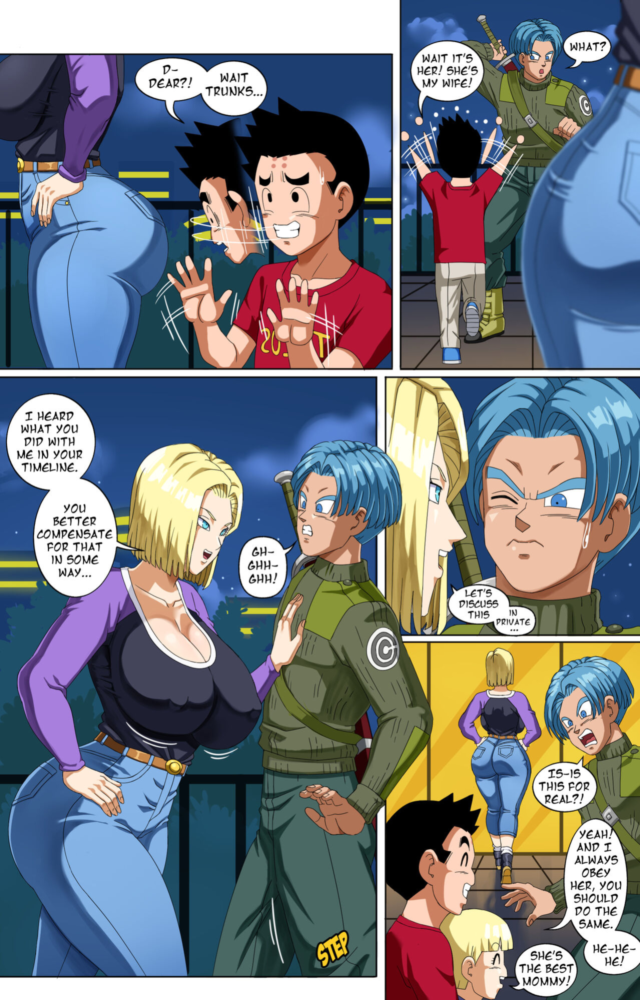 Android 18 and Trunks (Dragon Ball super)