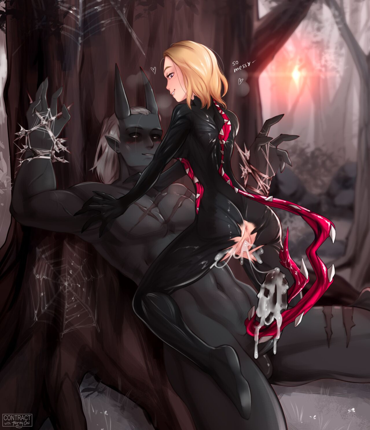 [Horny-Oni] Contract with Spider-Gwen