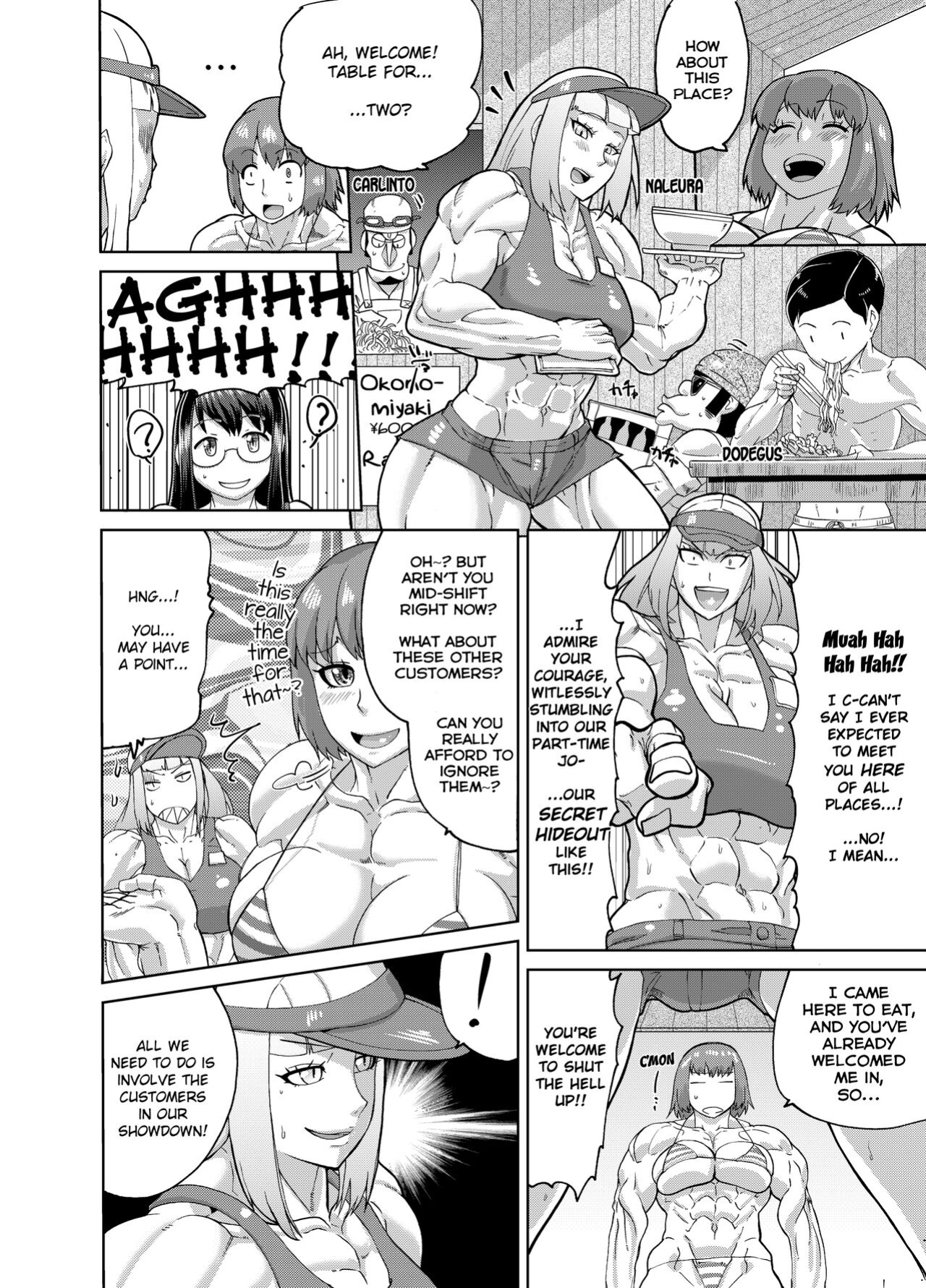 [Sora wa Chimidoro (Sorahati Midoro)] Mahou Kinniku Shoujo Six Pack | Magical Muscle Girl Six-Pack