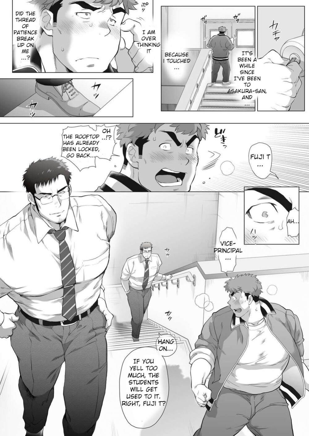 [Ochaocha Honpo (Chabashira Tatsukichi)] Fuji T to Kyoutou ~Houkago Onedari Fuji T Hen~ | Fuji T and Vice Principal ~Begging After School Fuji T Edition~