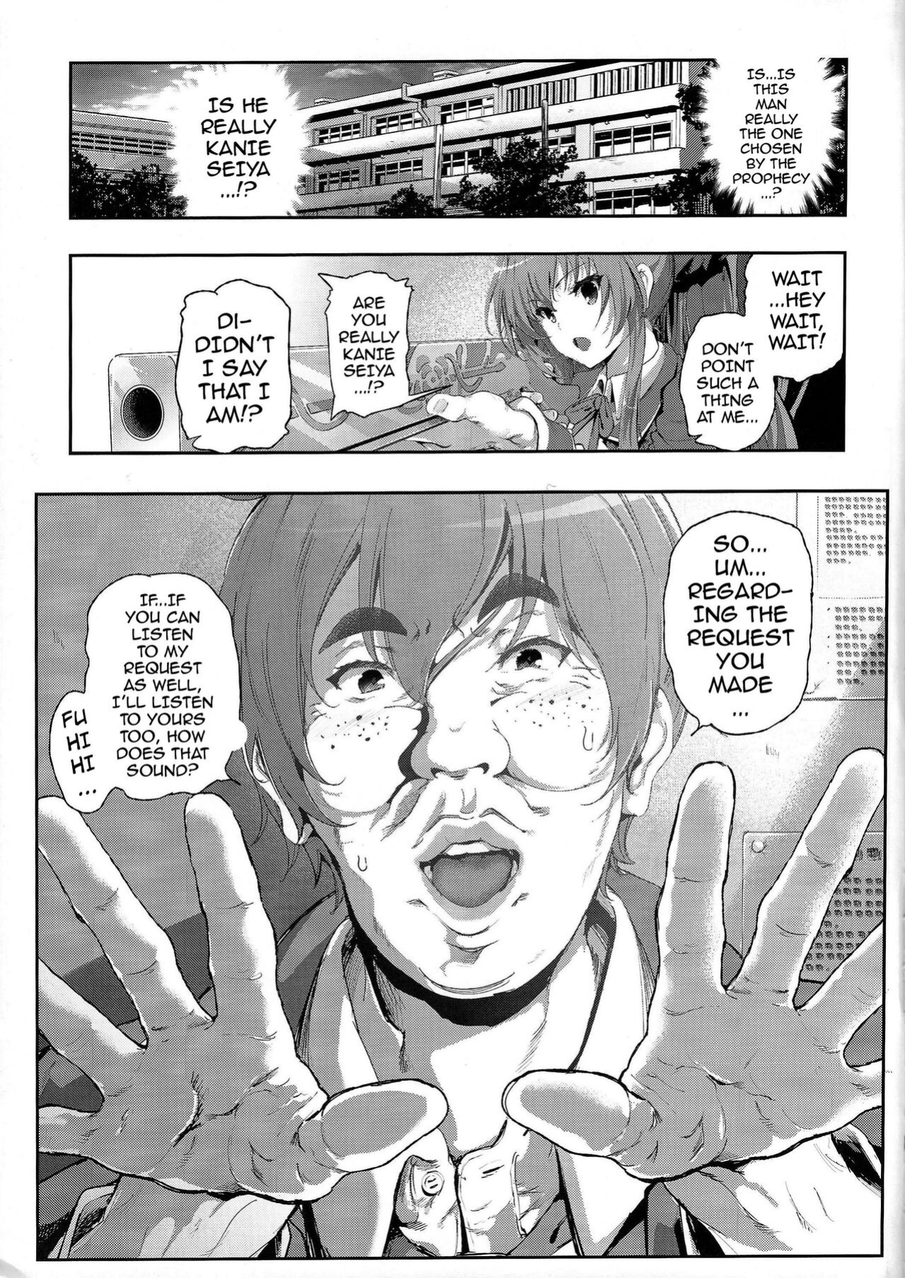 [viento campanilla (Suzuhane Suzu)] Sento Isuzu no Junan -Kanie Seiya ga Dosukebe Kimomen datta Sekai- | The Suffering of Sento Isuzu -The Universe Where Kanie Seiya was a Repulsive Lecher- (Amagi Brilliant Park)