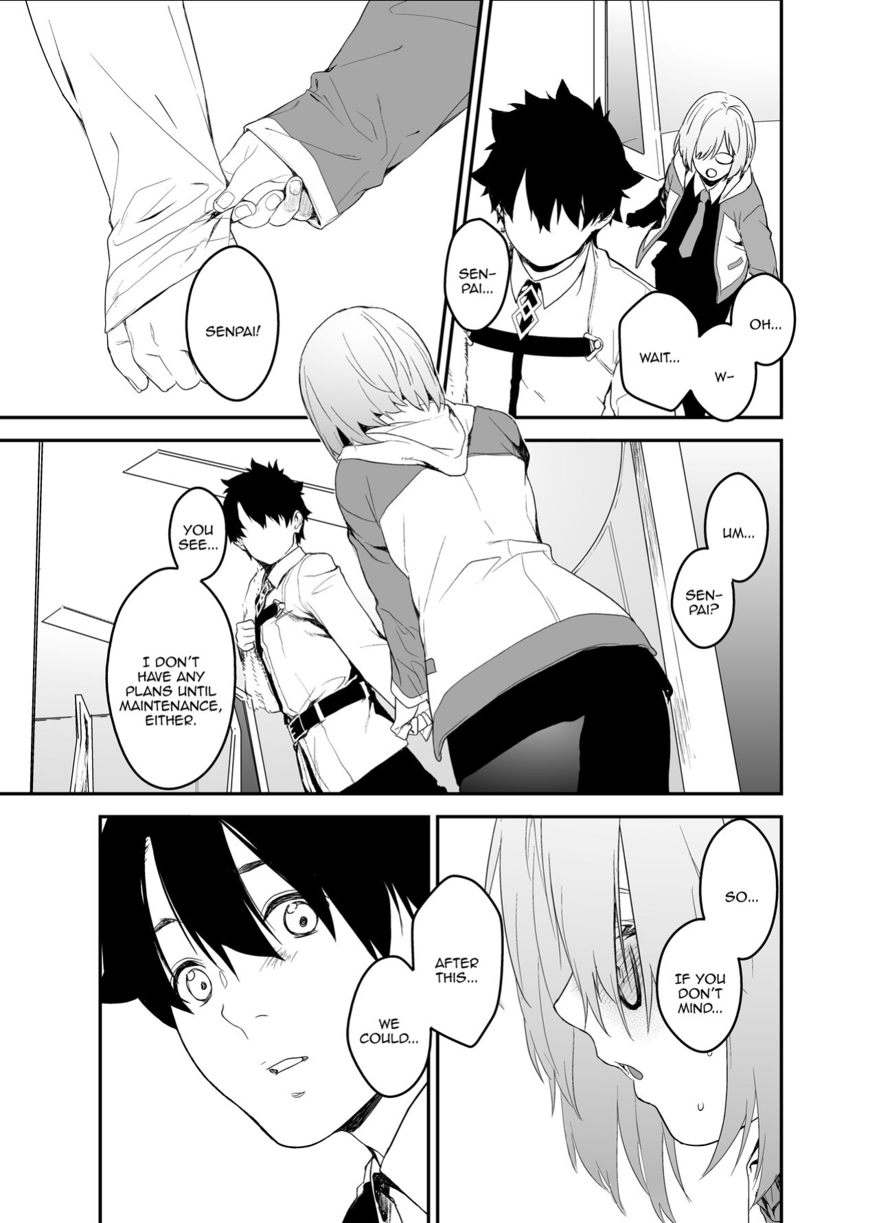 [MARCH (Minakuchi Takashi)] Maintenance de Senpai ga Neteiru Aida ni | While Senpai Is Asleep During Maintenance (Fate/Grand Order)