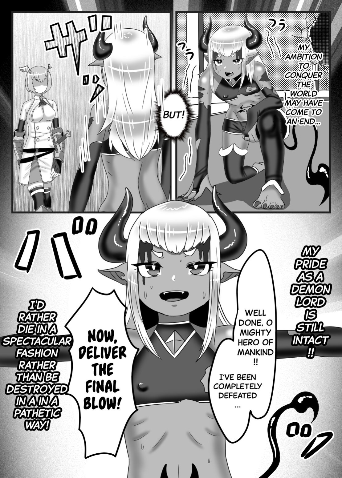 [Nitiniti Sowa ] Futanari Yuusha no Maou Rouraku | The Futanari Hero's Allurement of The Demon Lord [Black Grimoires]