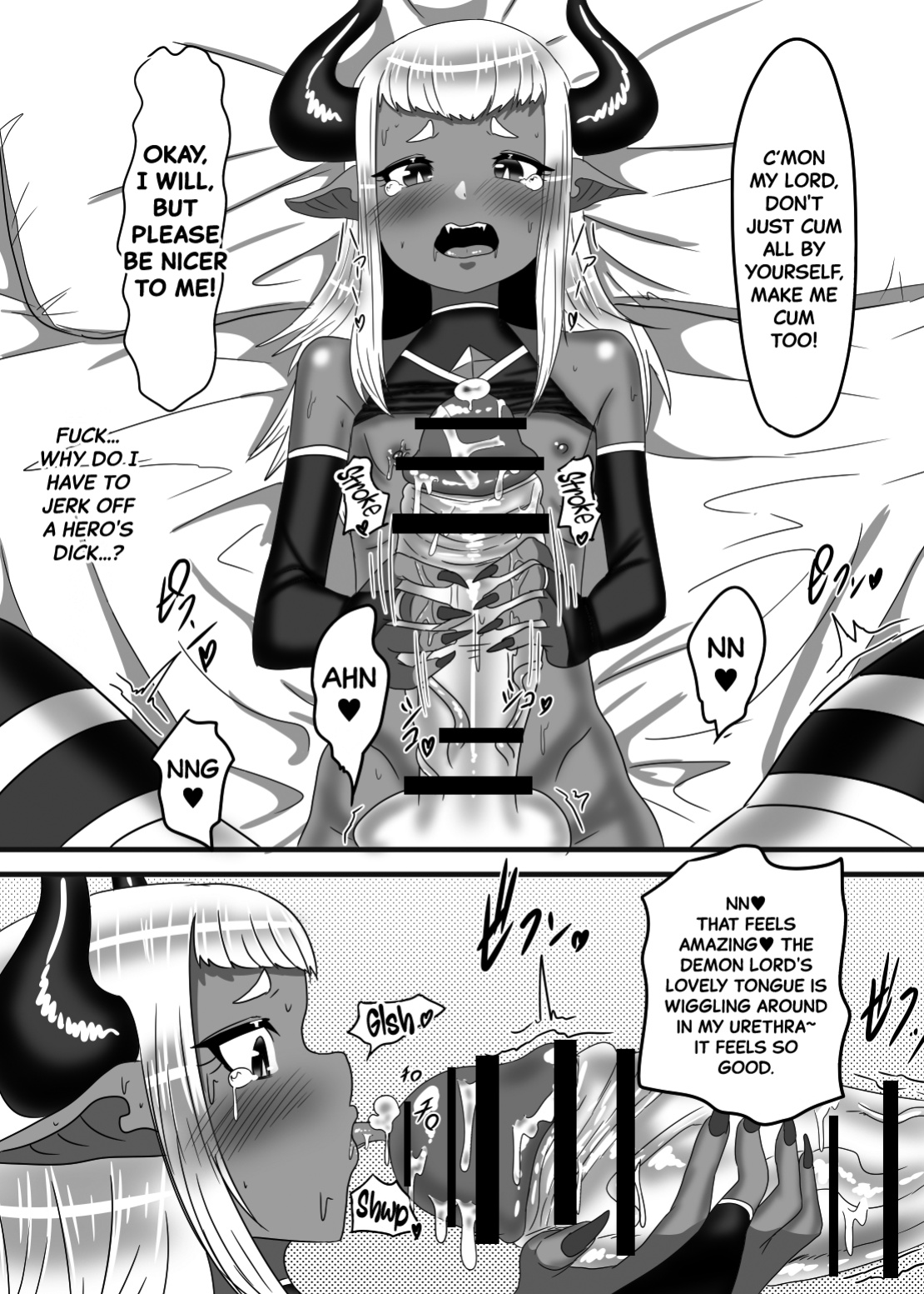 [Nitiniti Sowa ] Futanari Yuusha no Maou Rouraku | The Futanari Hero's Allurement of The Demon Lord [Black Grimoires]