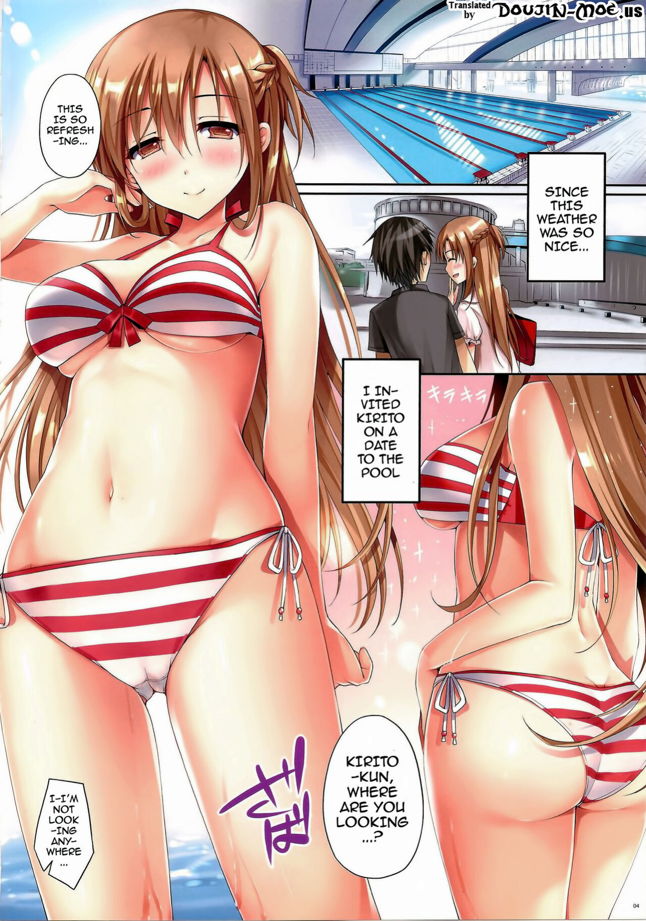 [TwinBox (Hanahanamaki, Sousouman)] Asuna ni 100% Nama Nakadashi Shimasu | Cumming Inside Asuna 100% Raw (Sword Art Online)