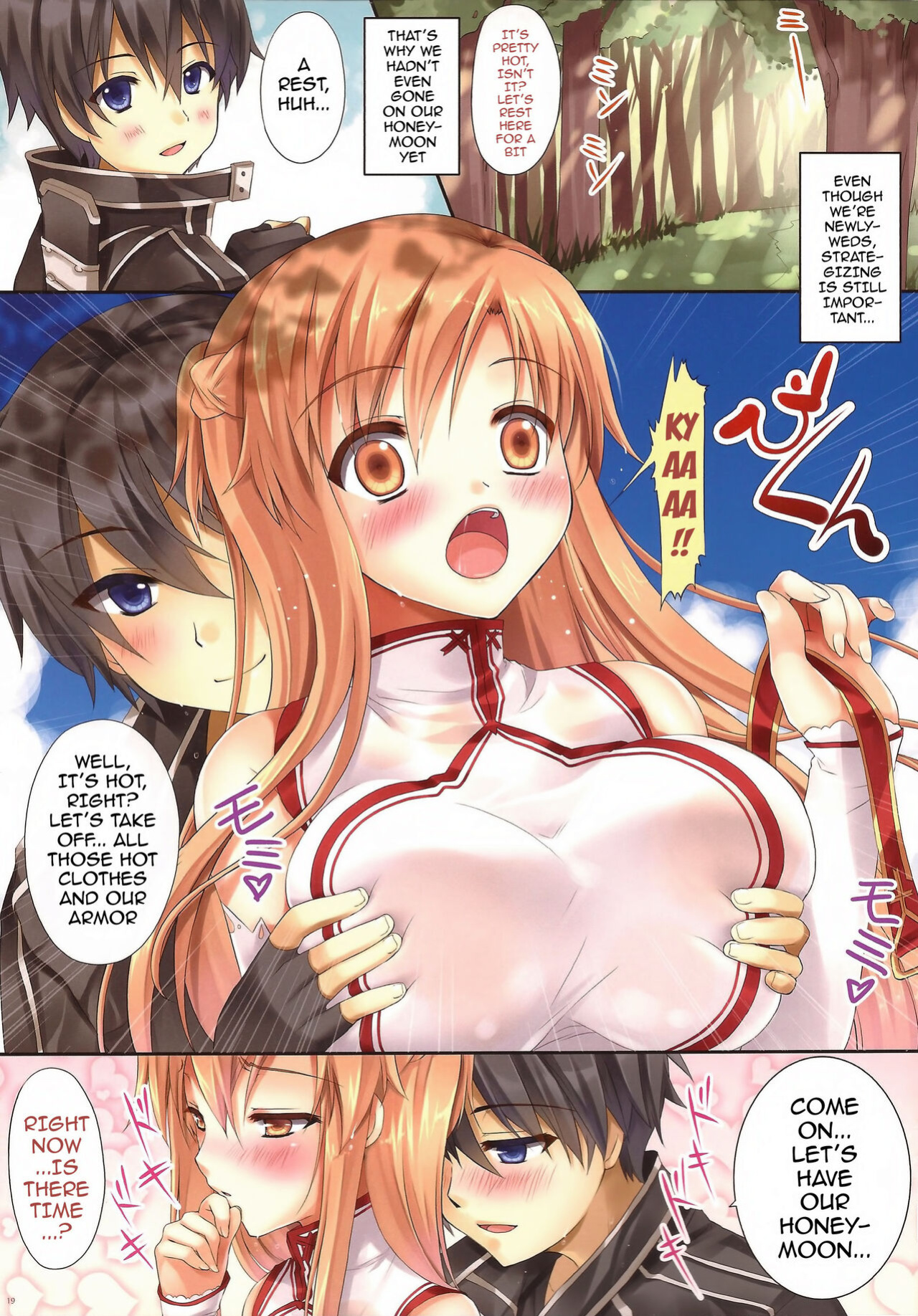 [TwinBox (Hanahanamaki, Sousouman)] Asuna ni 100% Nama Nakadashi Shimasu | Cumming Inside Asuna 100% Raw (Sword Art Online)