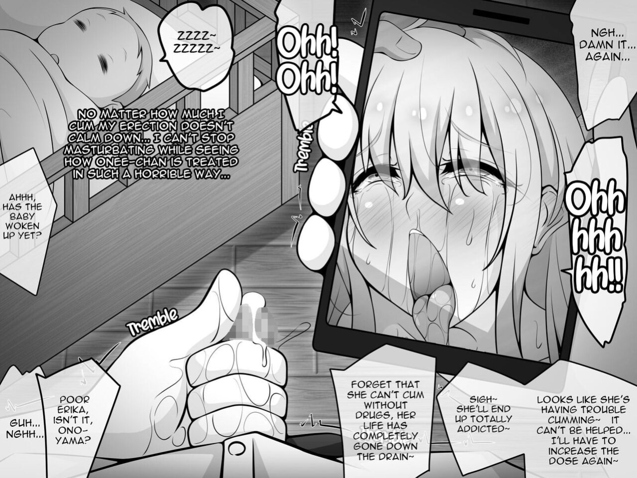 [530 (Mk-Co)] Akogare no Onee-chan ga Netorareru Kouhen ~Suiminkan no Ketsumatsu... Ninshin Botebara Soshite Shussan~ [SFX translation]