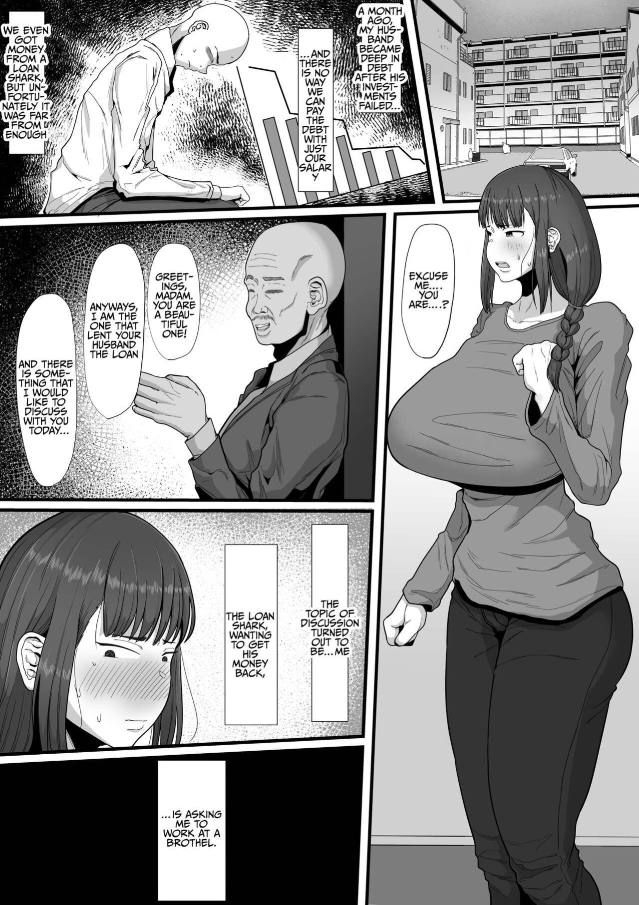 [Ebi no Implant (Shrimp Cake)] Futanari Hitodzuma nā Ashita Kara Fūzoku de Hataraite Kurenai ka Fūzoku Ochi | The corruption of a futanari wife at the brothel