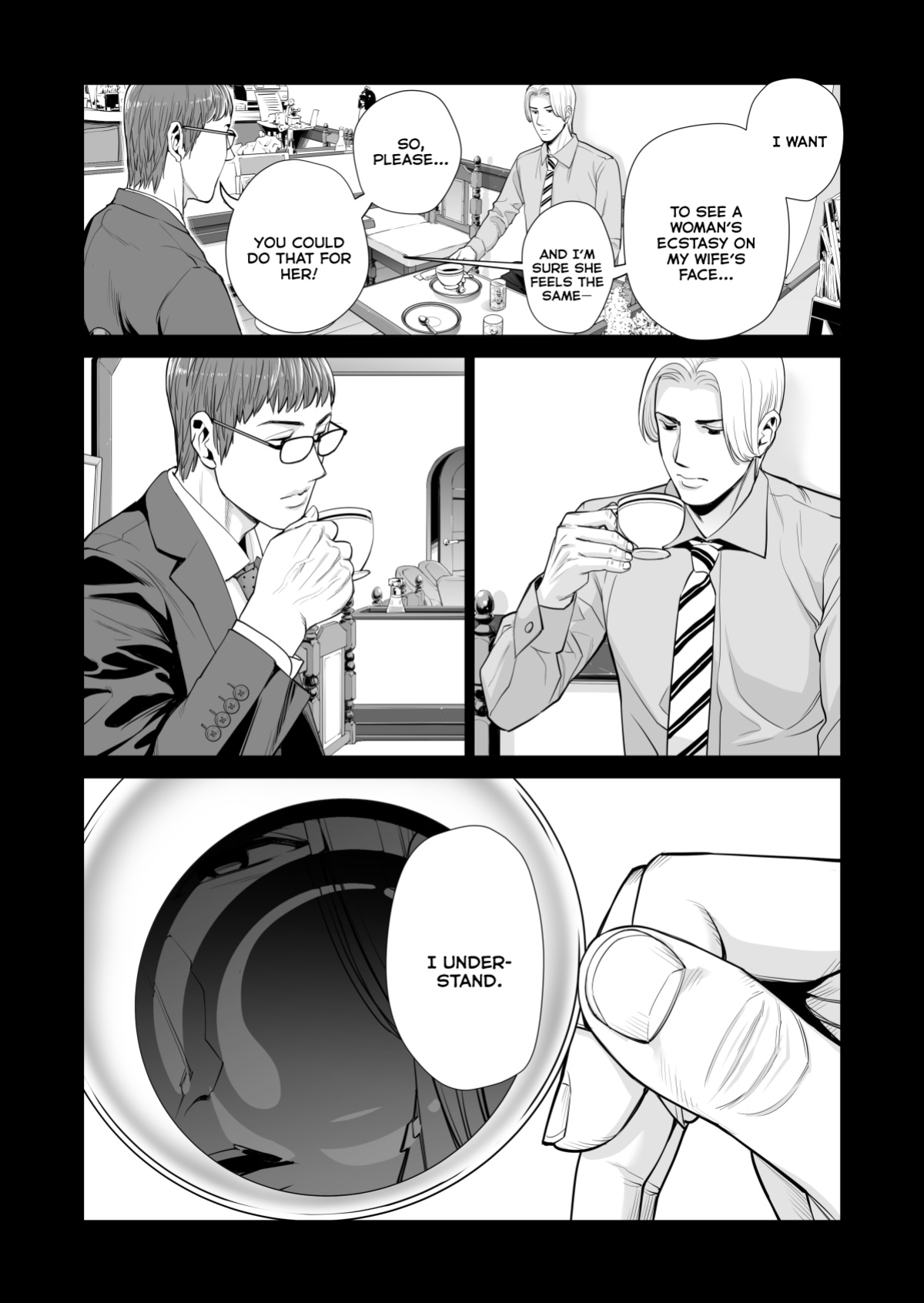 [HGT Lab ] Tsukiyo no Midare Zake Moonlit Intoxication ~ A Housewife Stolen by a Coworker Besides her Blackout Drunk Husband ~ Chapter 2