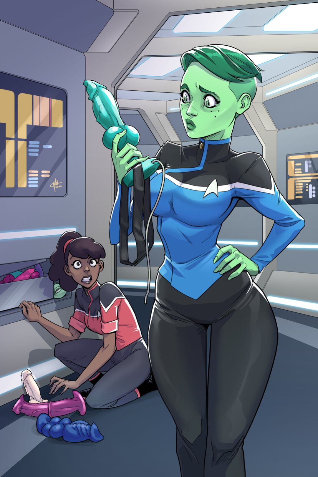 [TemporalWolf (Garth Graham)] Tendi Finds Mariner's Stash (Star Trek: The Lower Decks) (+pencils/inks)