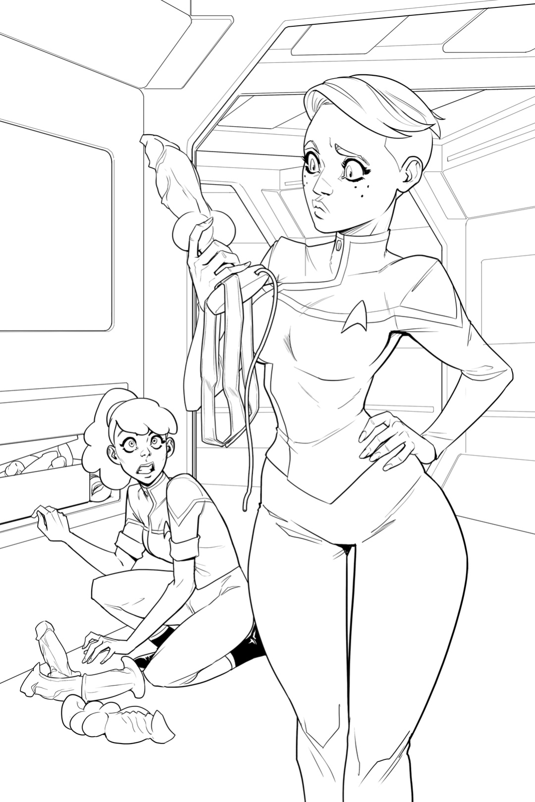 [TemporalWolf (Garth Graham)] Tendi Finds Mariner's Stash (Star Trek: The Lower Decks) (+pencils/inks)