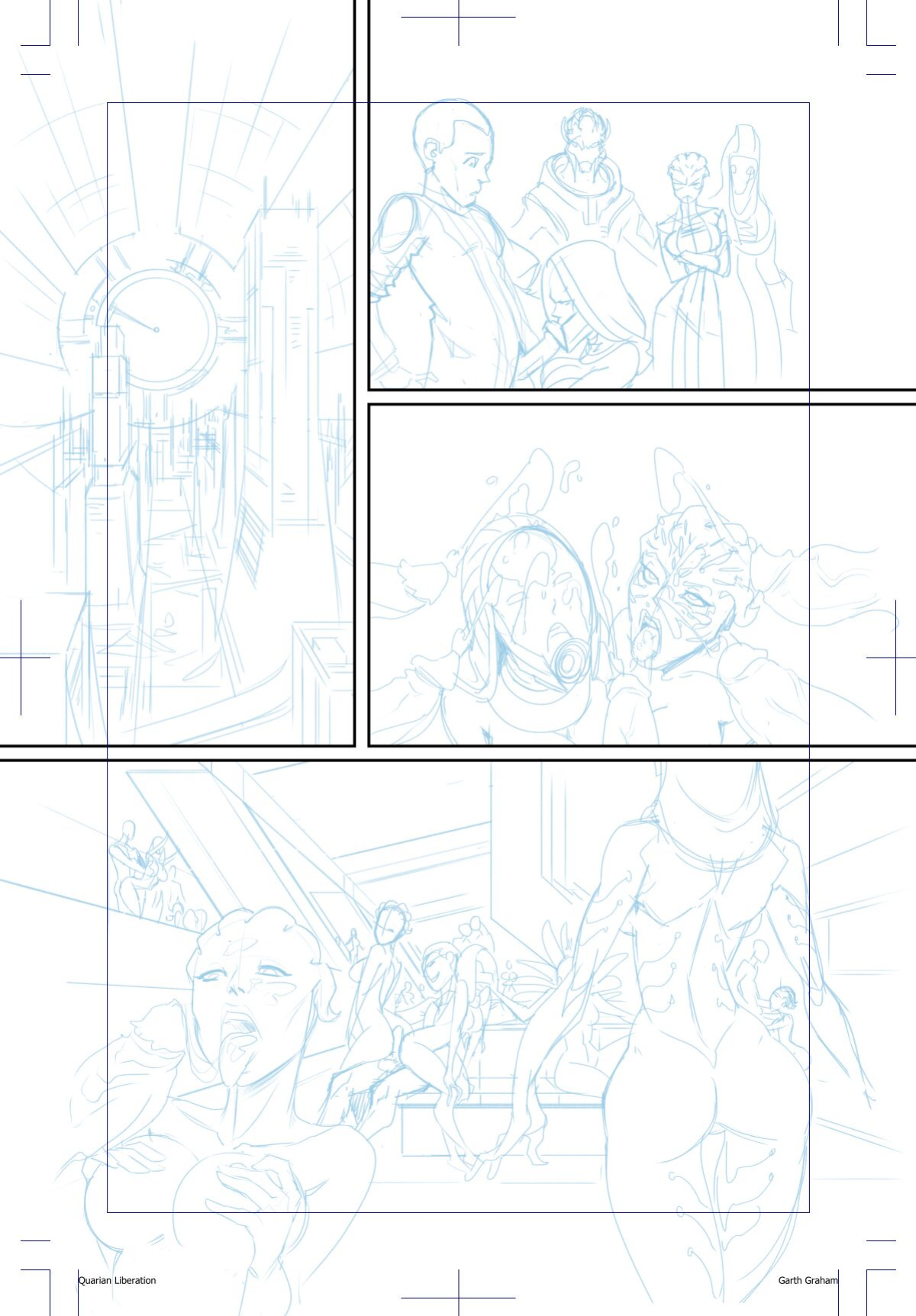 [TemporalWolf (Garth Graham)] The Quarian Liberation (Mass Effect 3) (+pencils/inks)