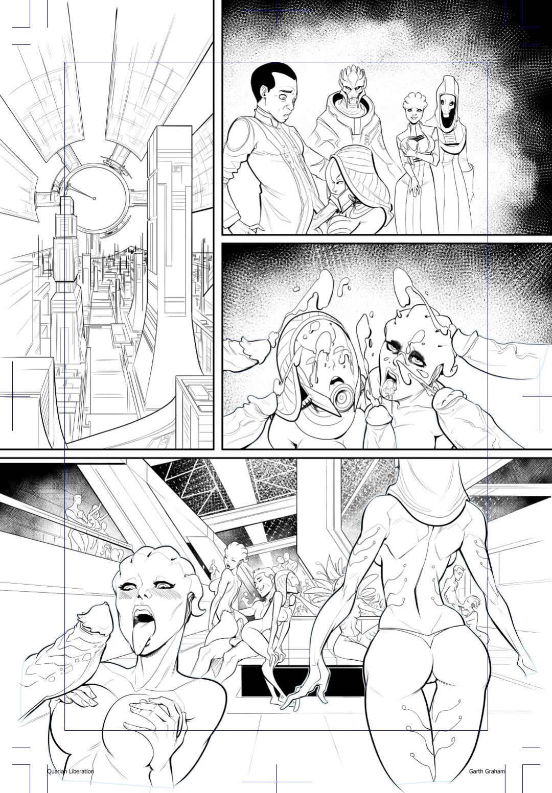 [TemporalWolf (Garth Graham)] The Quarian Liberation (Mass Effect 3) (+pencils/inks)