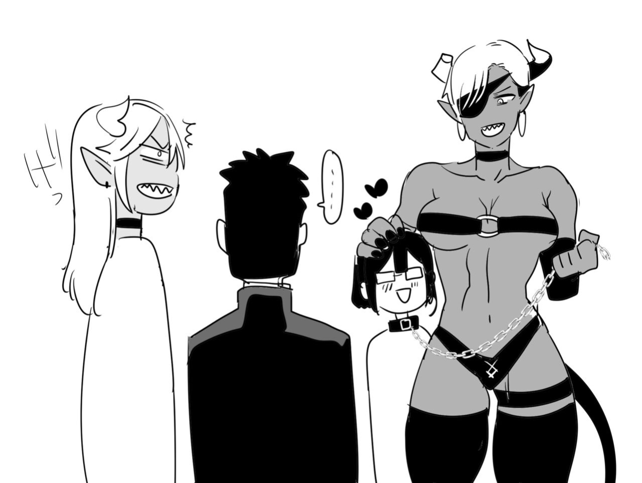 Futanari Miss Demon x Patheric Cutie