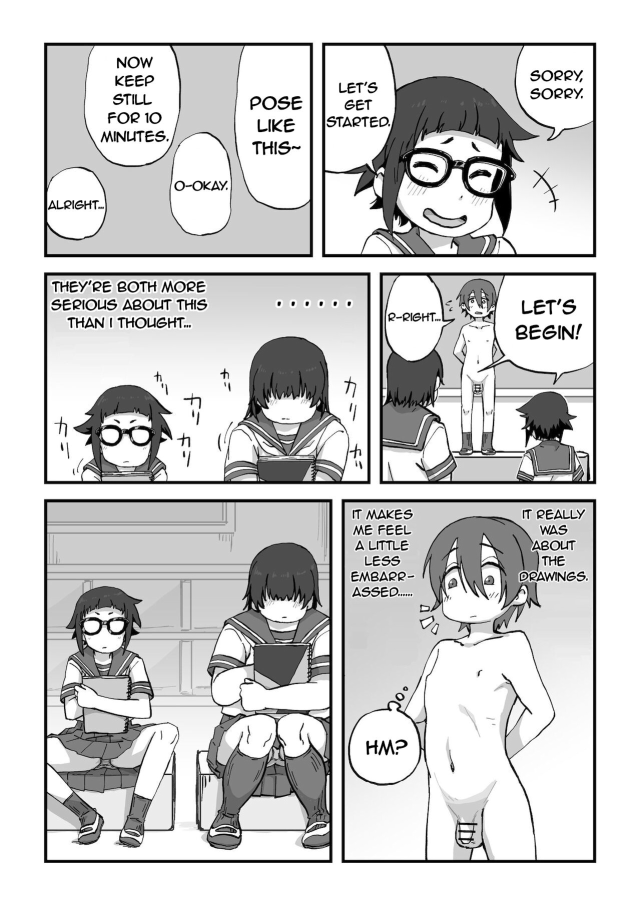 Boku wa Manken Senzoku Nude Model