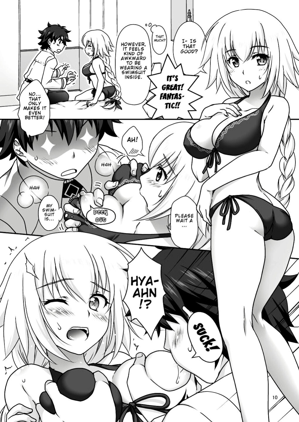 [Marimo-ya (Mori Marimo)] Jeanne & Marie Mizugi de Gohoushi | Jeanne's & Marie's Swimsuit Service (Fate/Grand Order) [Lakshmi-Translations]