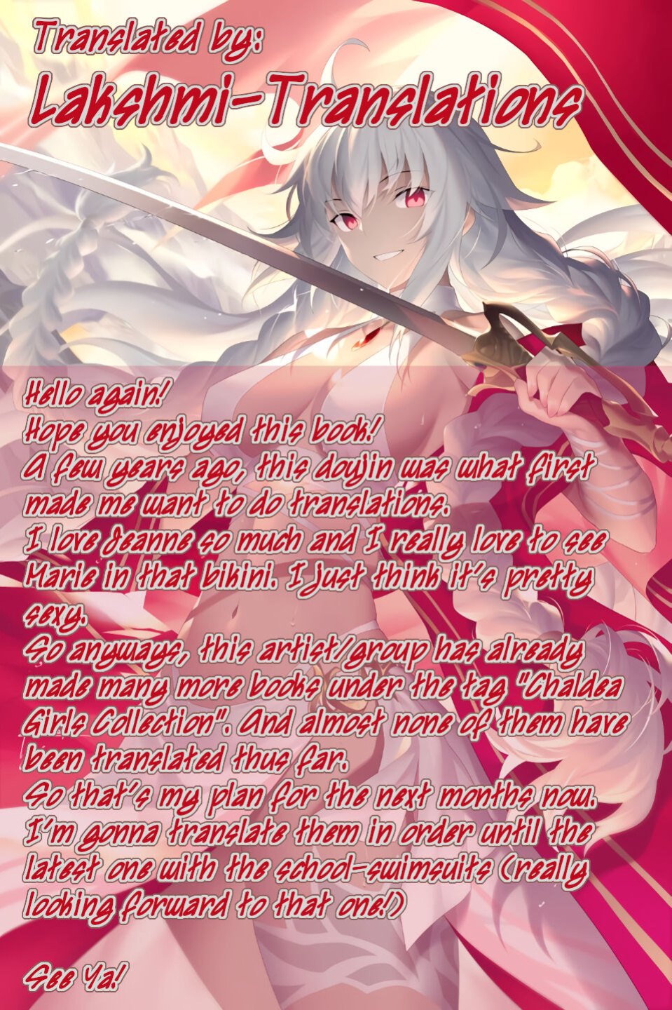[Marimo-ya (Mori Marimo)] Jeanne & Marie Mizugi de Gohoushi | Jeanne's & Marie's Swimsuit Service (Fate/Grand Order) [Lakshmi-Translations]