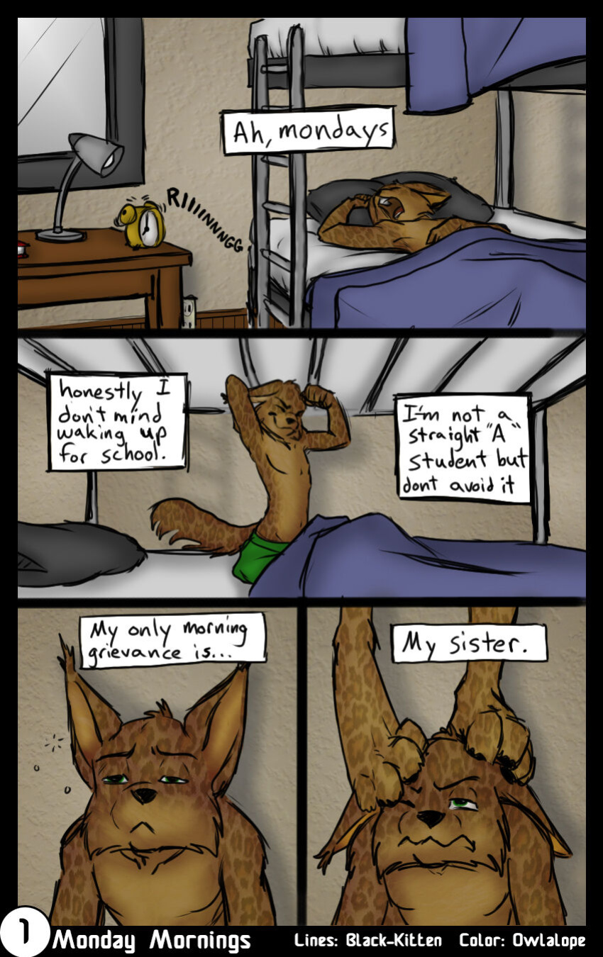 [Black-Kitten]Monday- Friday Mornings (+Extras)