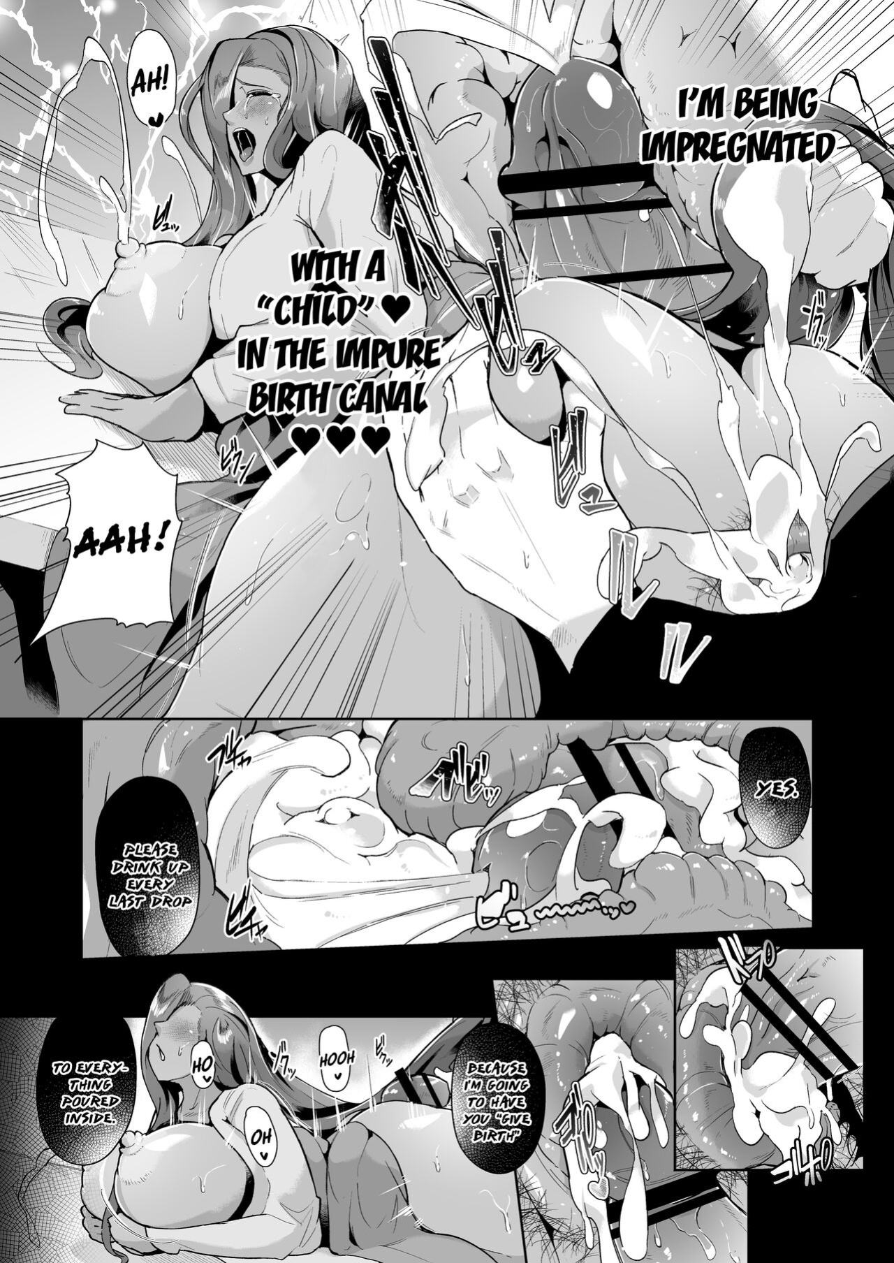[Noumusai (Miyashiro Yousuke)] Mucchiri Dekachichi Dark Elf no Oba-san to Icha Love Fudeoroshi Seikatsu | Lovey-dovey Devirginization Life with a Big Titty Middle Aged Dark Elf Woman [Hairy Version]