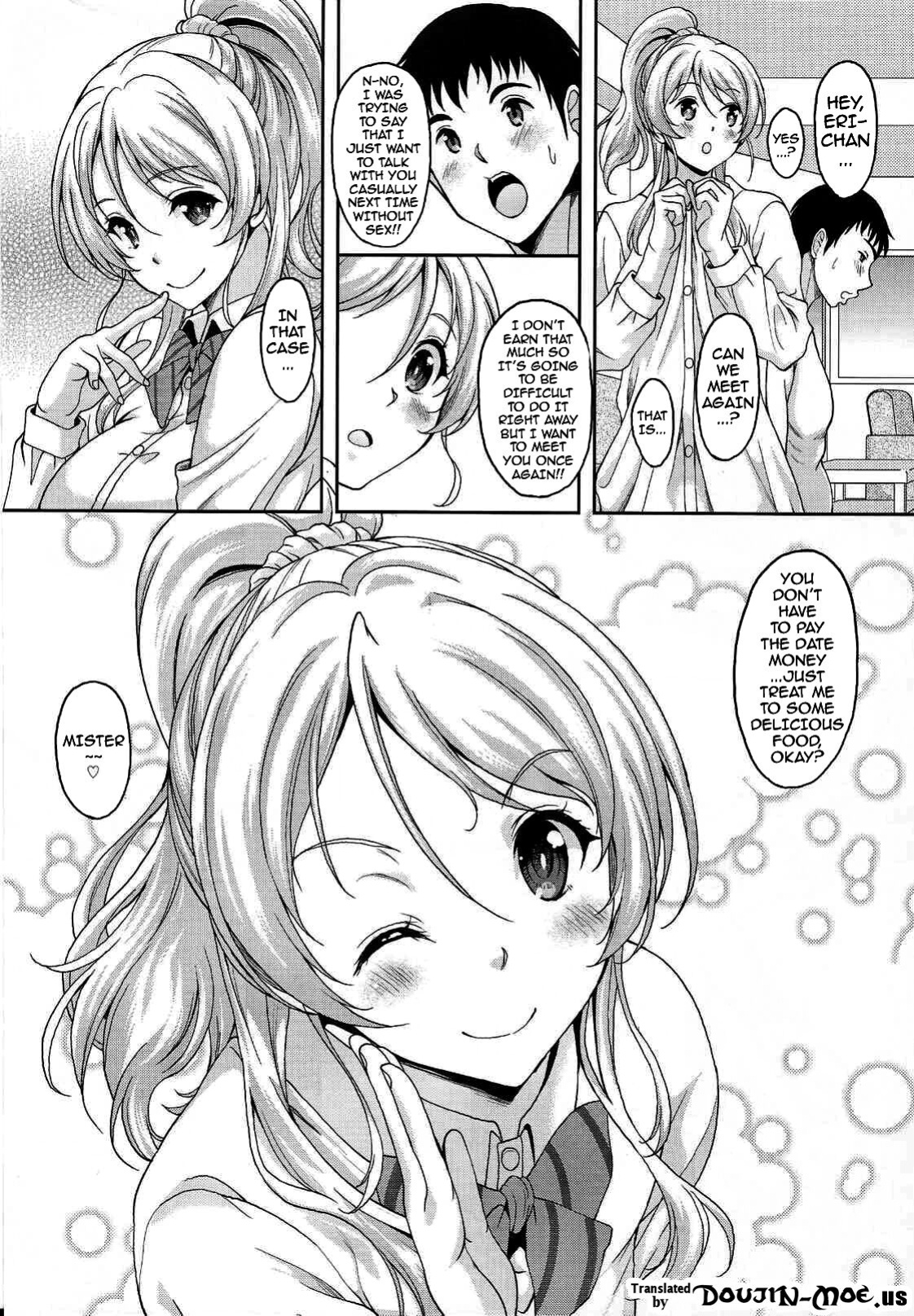 [Studio Aruta (Kusui Aruta)] School Idol to Deaeru SNS ga Arutte Hontou desuka? Enkou Shoujo Erichika Hen | Is There Really a Social Networking Service to Meet With the School Idol? Compensated Dating With Eri-chika (Love Live!)