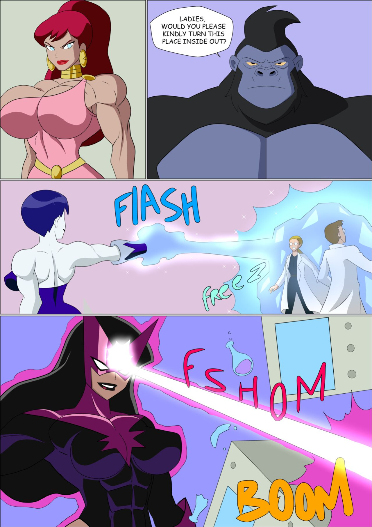 [Zetarok] Power Girl - Supergirl Muscular Comic