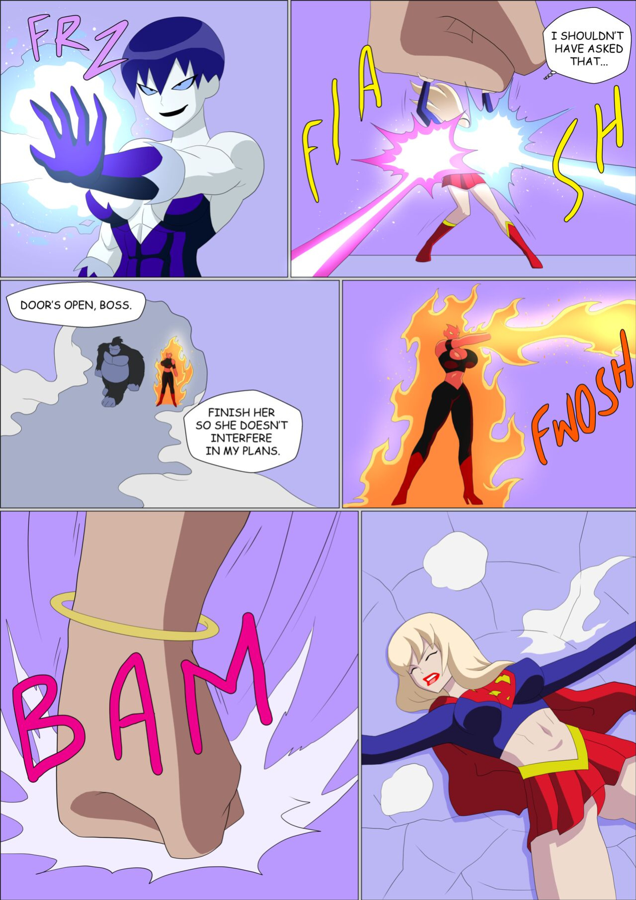 [Zetarok] Power Girl - Supergirl Muscular Comic