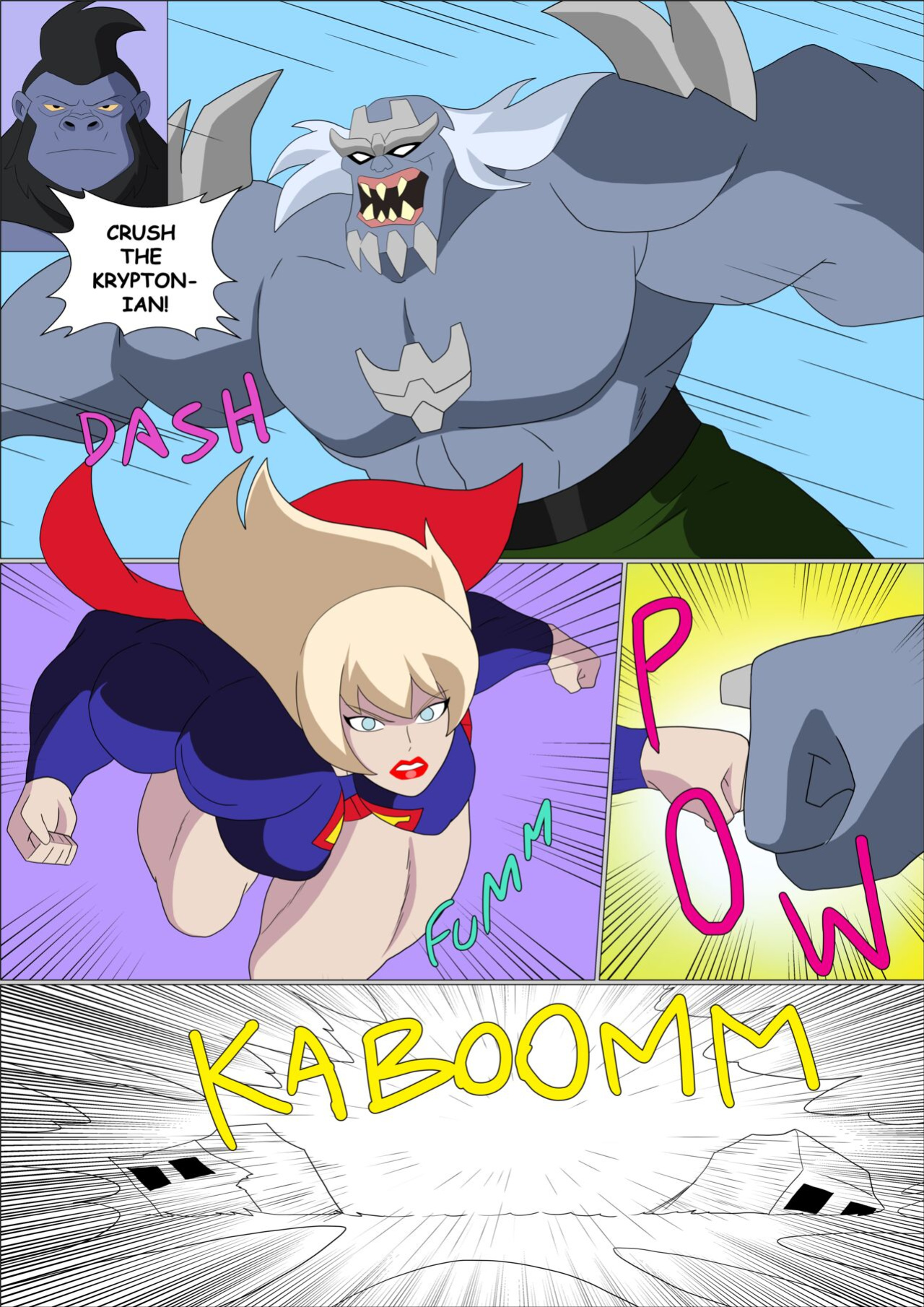 [Zetarok] Power Girl - Supergirl Muscular Comic