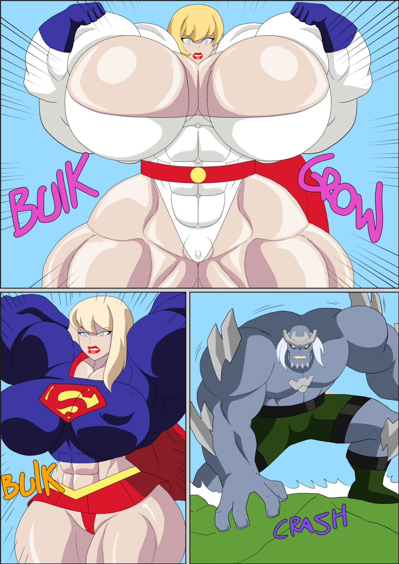 [Zetarok] Power Girl - Supergirl Muscular Comic