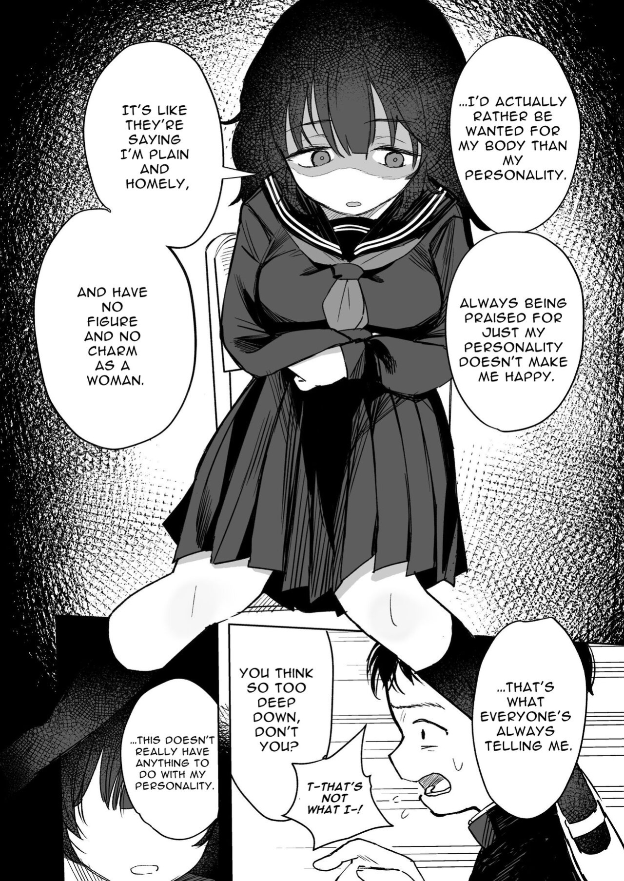 [Tori Salt (Nada Salt, Toriuchi)] Anoko wa Boku ga Suki ja Nai Boku dake ga Kizuiteta Hazu no Loli Kyonyuu Jimikei Bungaku Shoujo | She Doesn't Like Me ~ I thought I was the only one~ Plain Busty Bookworm Girl [Selcouth]