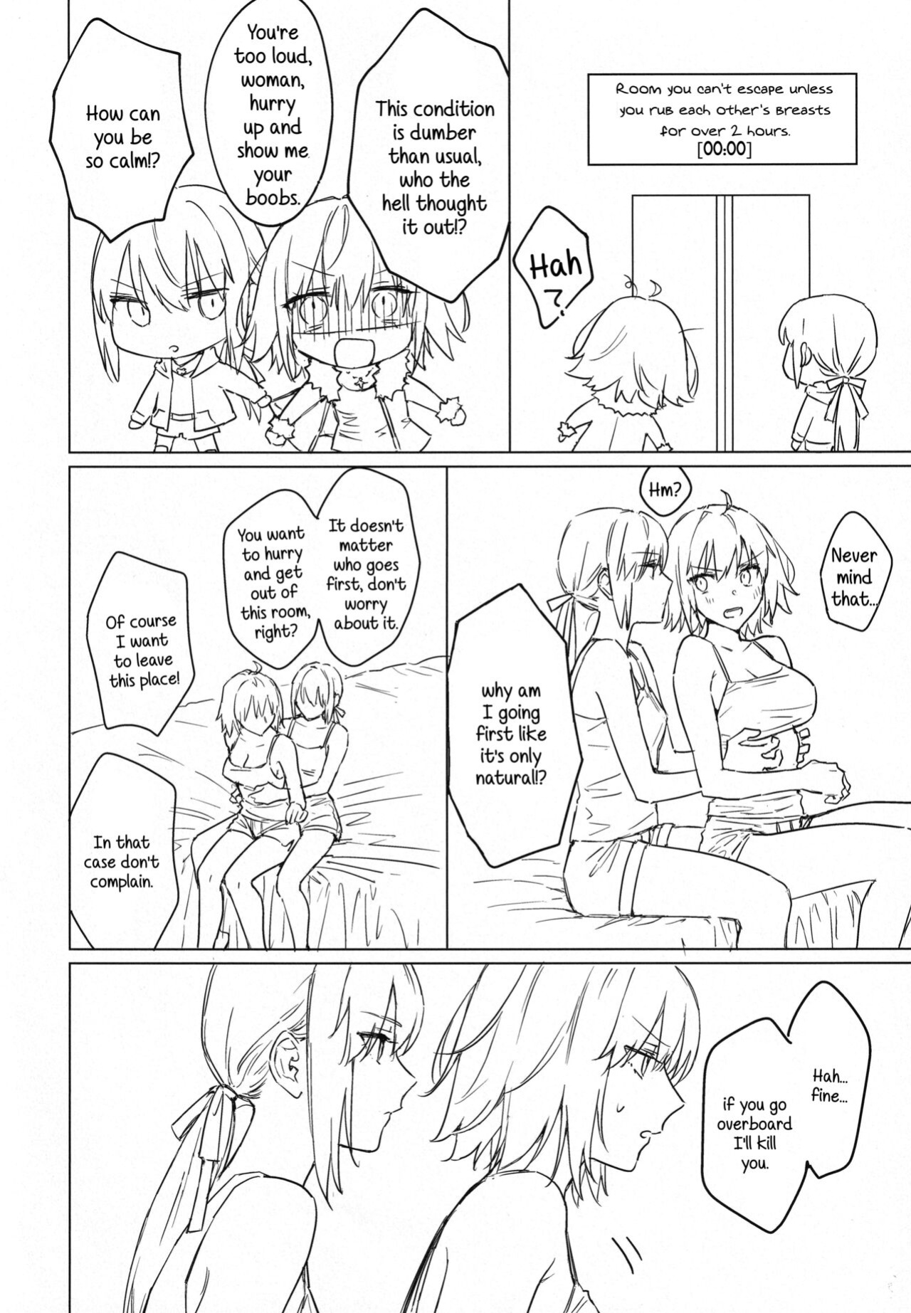 (C100) [Kindou Shoujo (nipi)] Artoria Alter x Jeanne Alter Sairokushuu (Fate/Grand Order) [SDTLs]