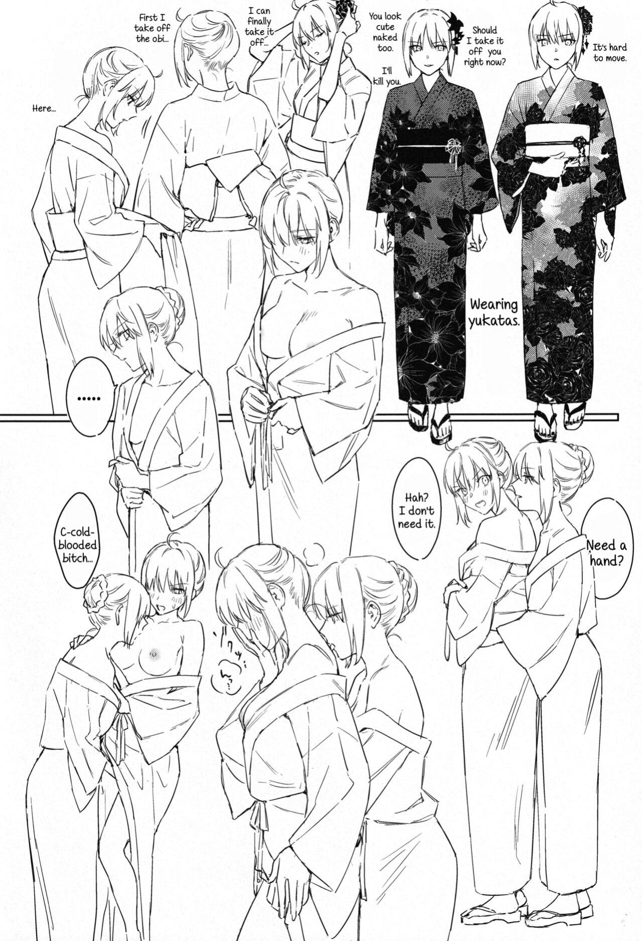 (C100) [Kindou Shoujo (nipi)] Artoria Alter x Jeanne Alter Sairokushuu (Fate/Grand Order) [SDTLs]