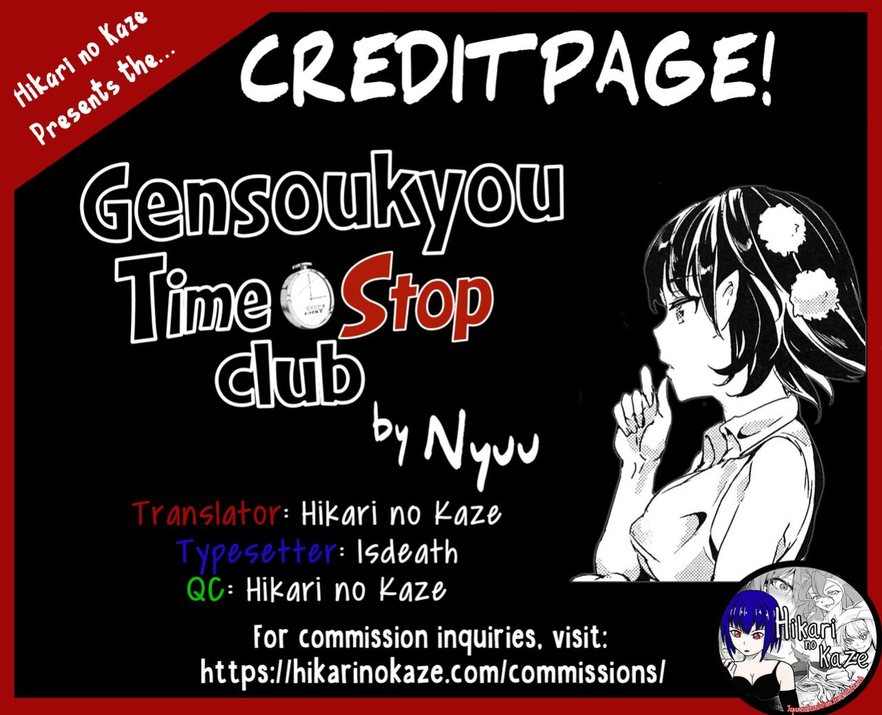 (C88) [Nyuu Koubou (Nyuu)] Gensoukyou Jikanteishi club - Kisaragi (Touhou Project) [Hikari no kaze]