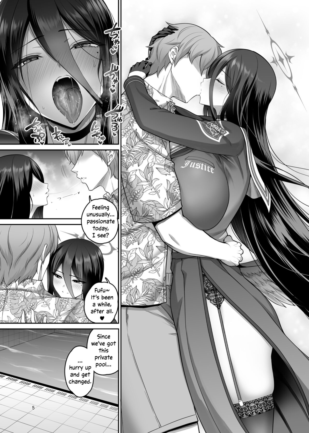 [Urasazan (Minamino Sazan)] Mikkai Poolside (Blue Archive) [DKKMD Translations]