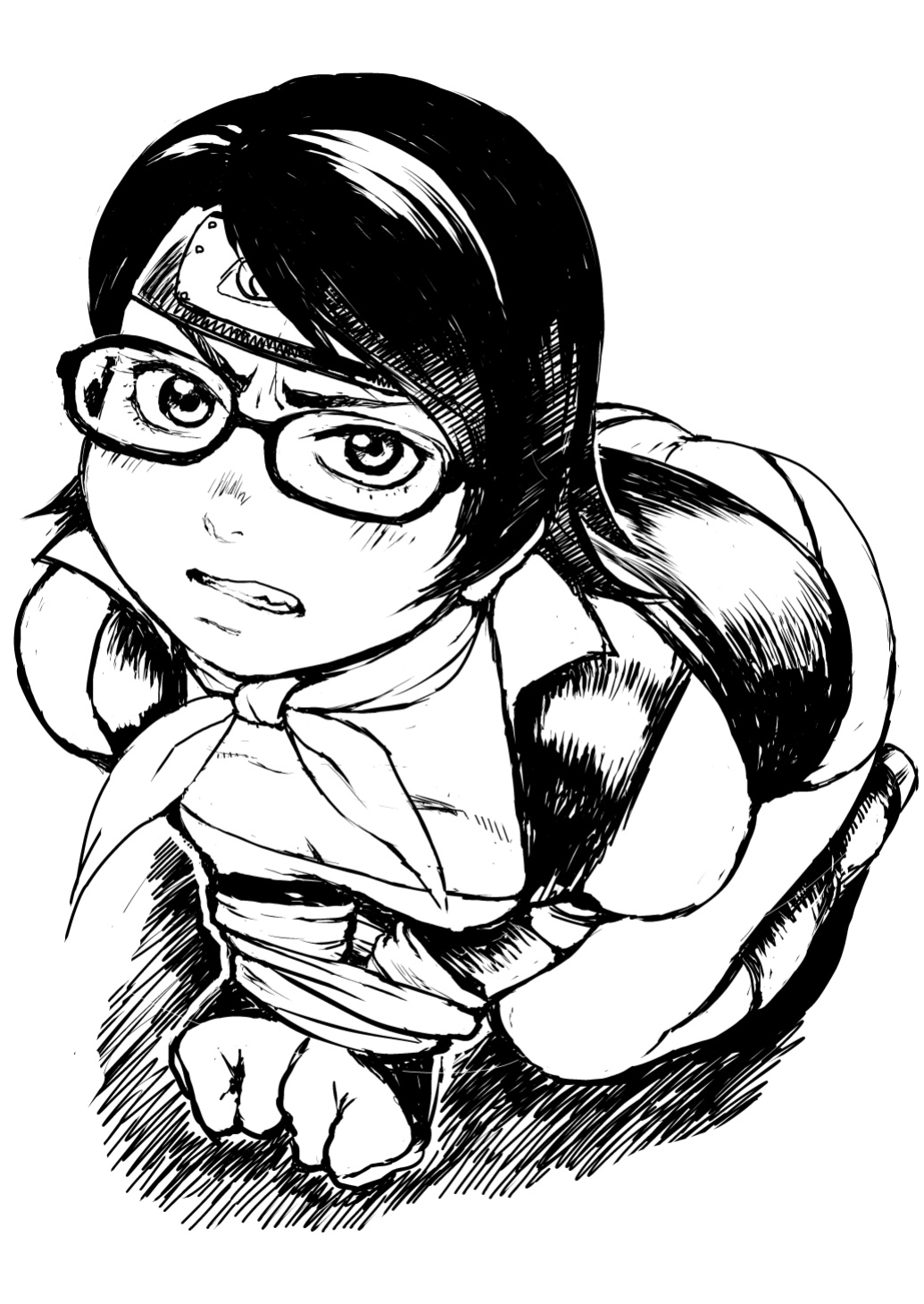 [Tsurugashima Heights (Hase Tsubura)] Nikudama 19 + Omake (Boruto) [full tummy]