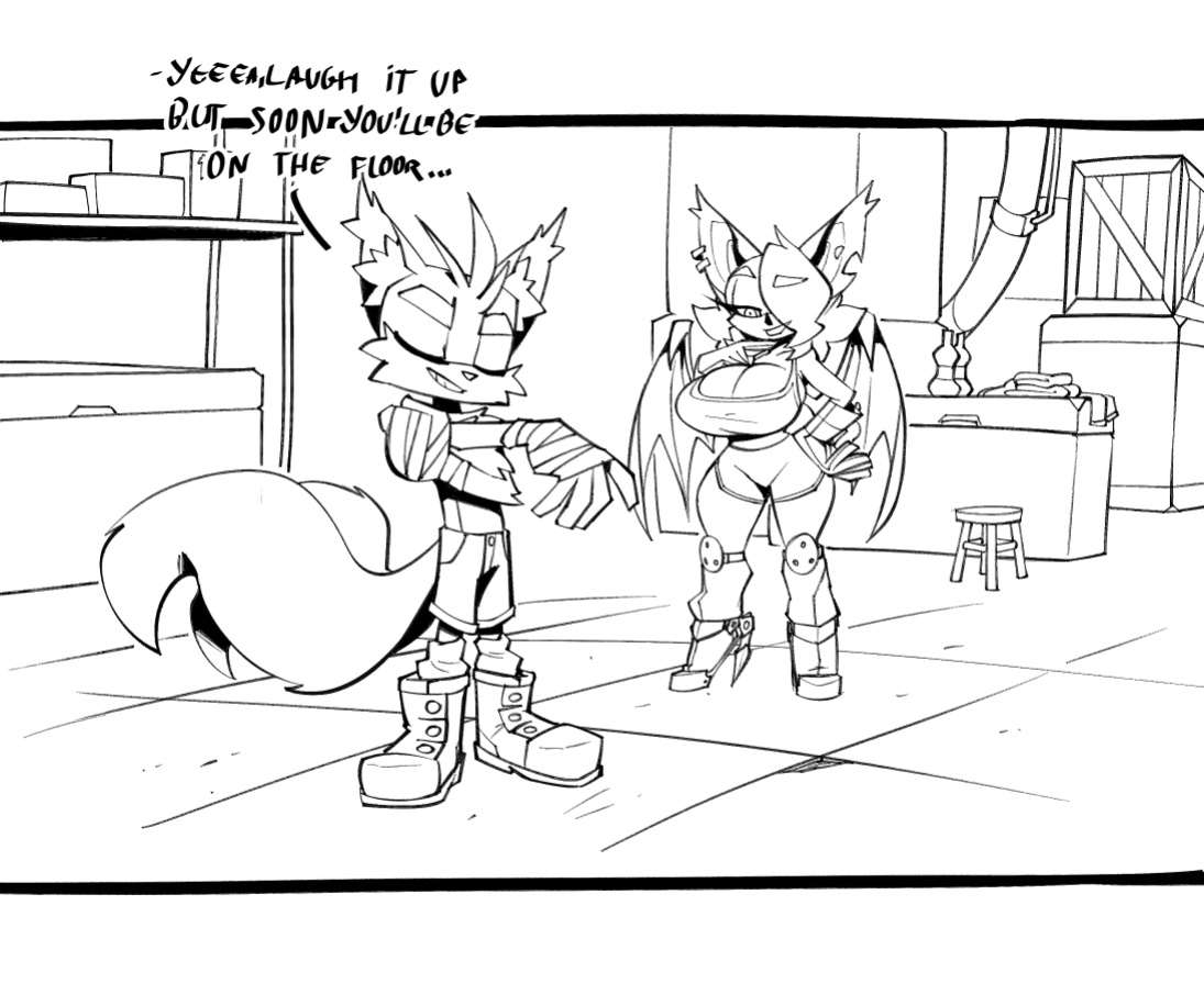 [BigDad] Let Them Fight (inks) (Sonic the Hedgehog)
