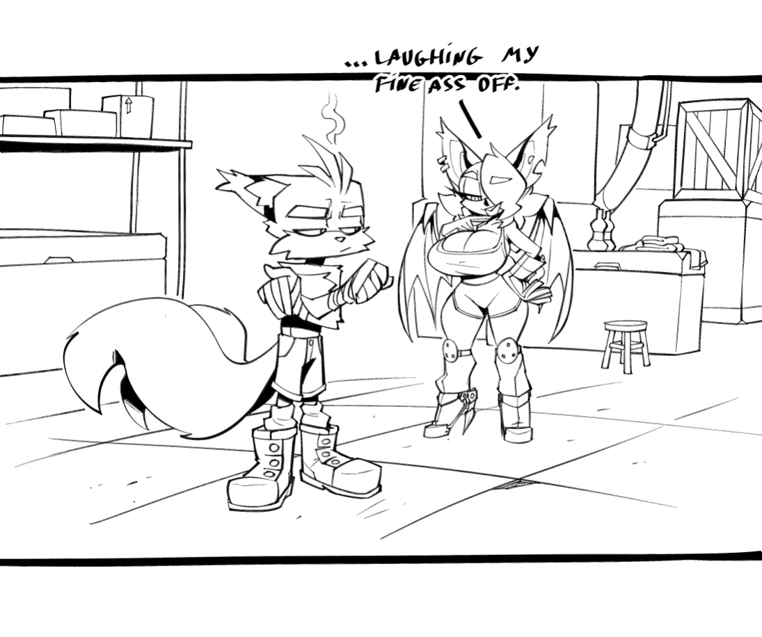 [BigDad] Let Them Fight (inks) (Sonic the Hedgehog)