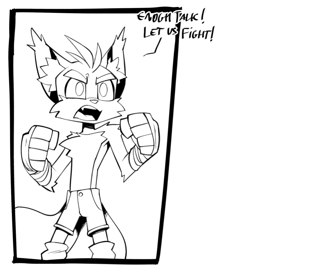 [BigDad] Let Them Fight (inks) (Sonic the Hedgehog)