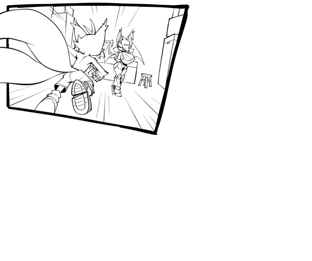 [BigDad] Let Them Fight (inks) (Sonic the Hedgehog)