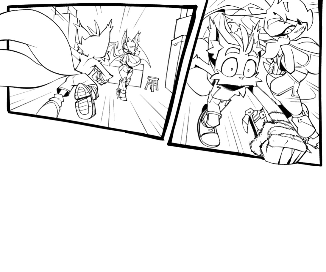 [BigDad] Let Them Fight (inks) (Sonic the Hedgehog)